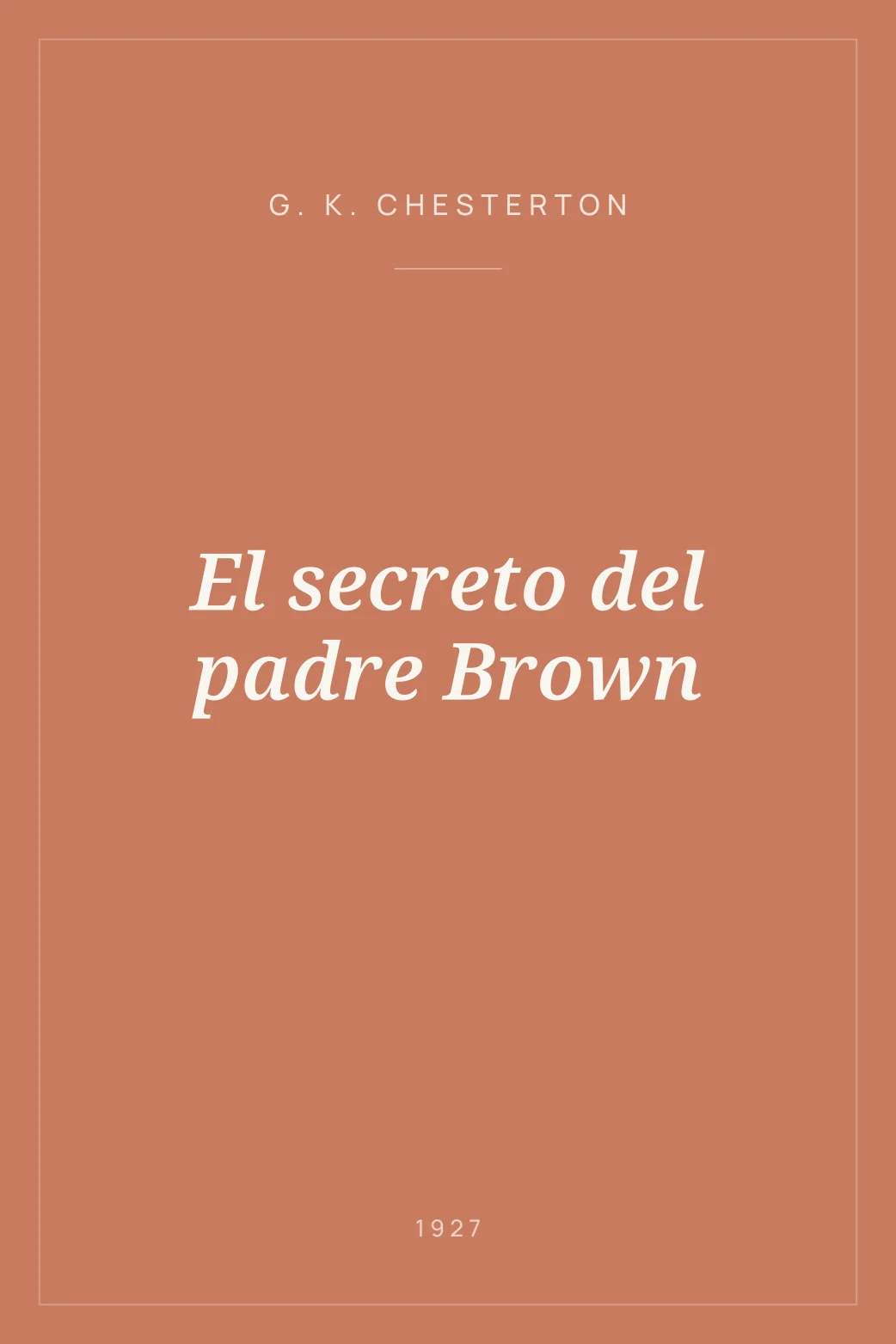 Portada de El secreto del padre Brown