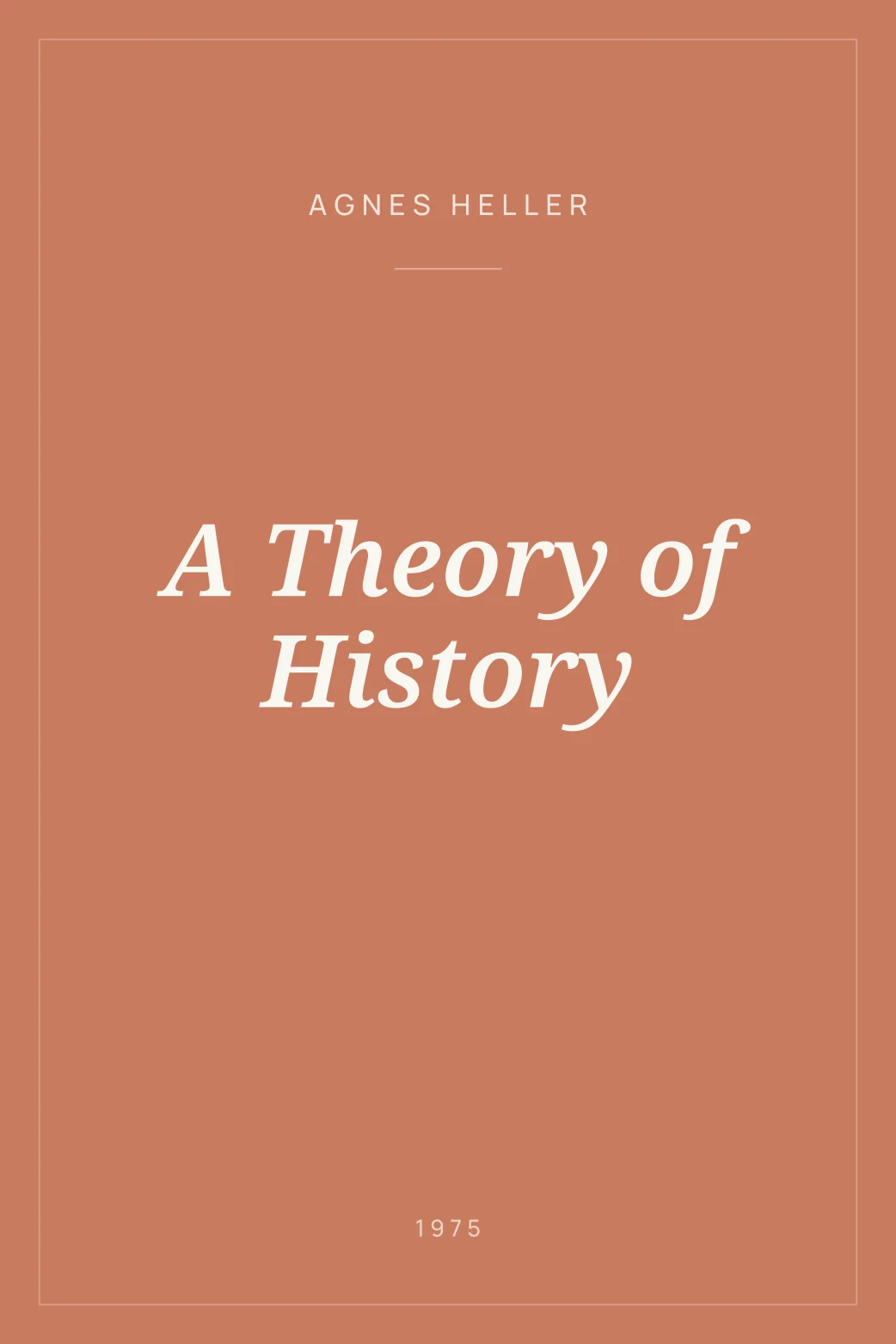 Portada de A Theory of History