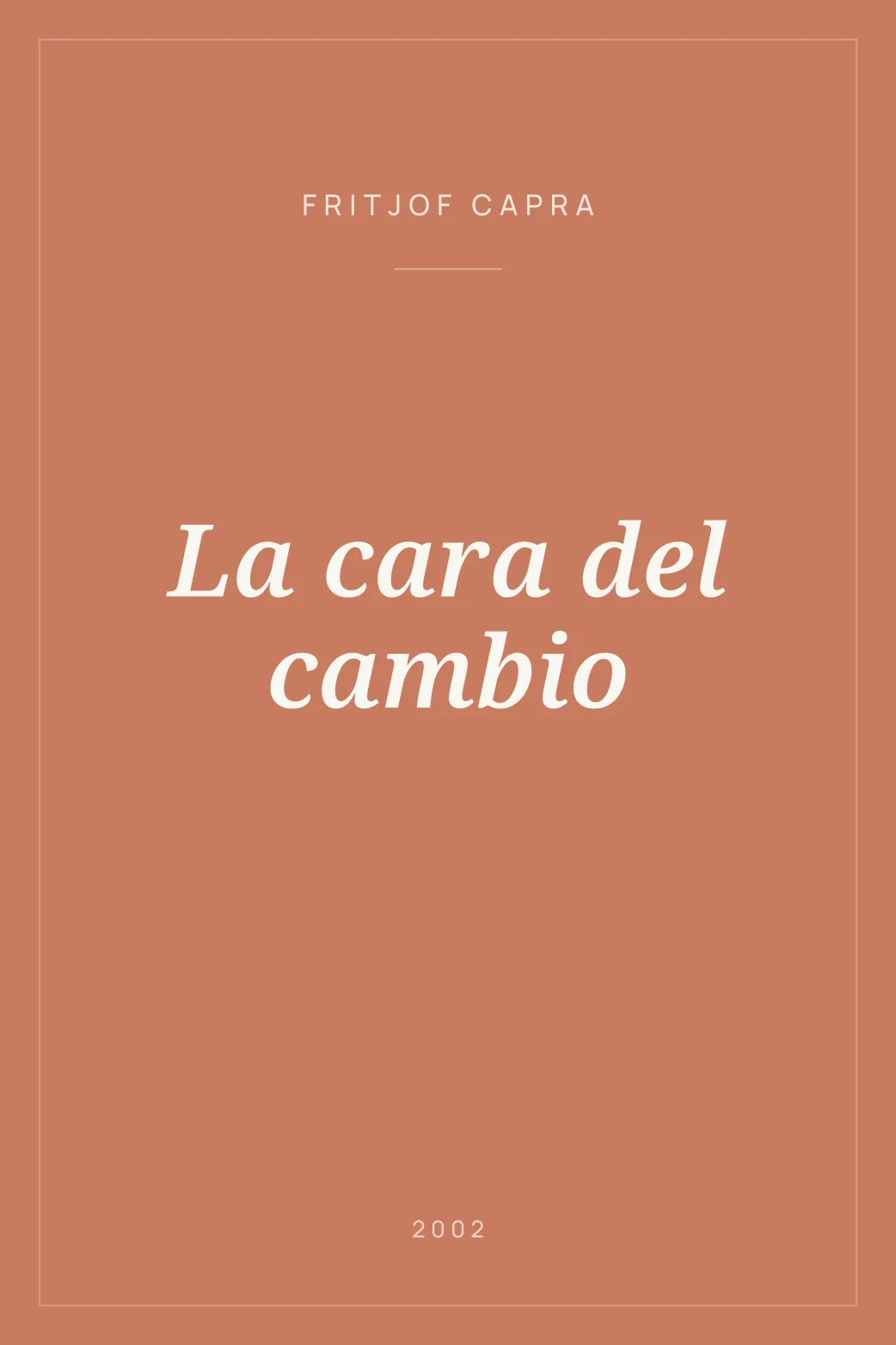 Portada de La  cara del cambio