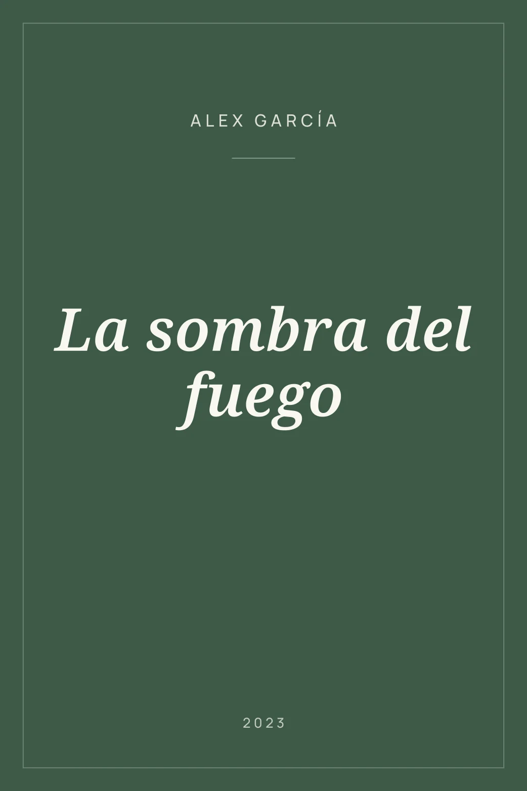 Portada de La sombra del fuego