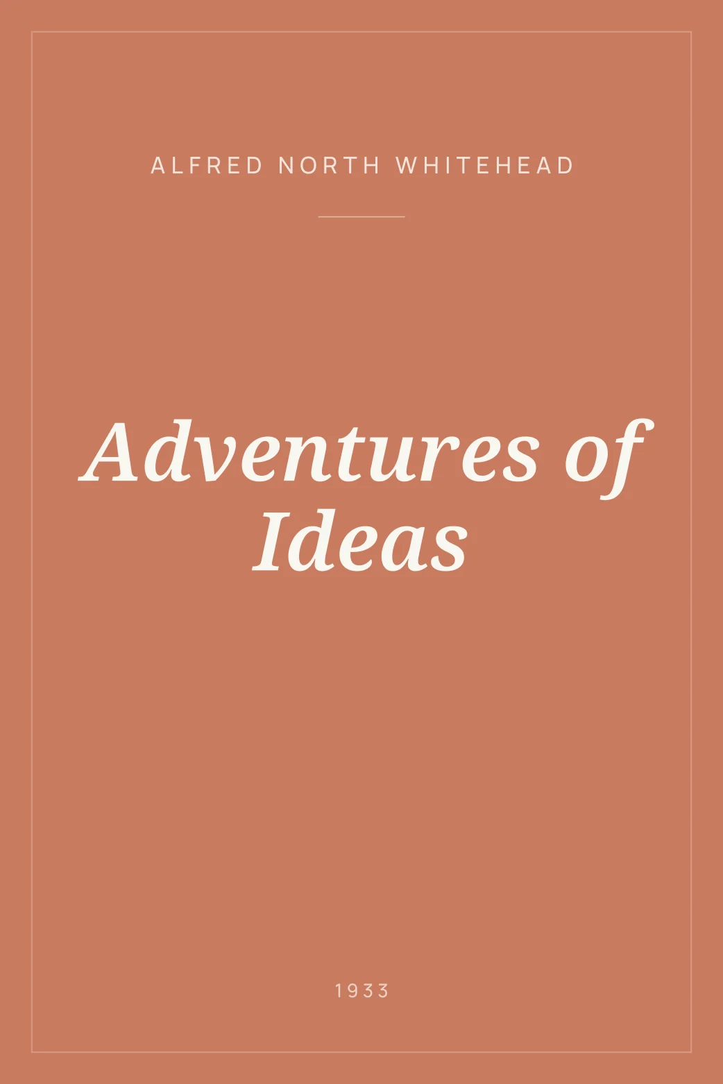 Portada de Adventures of Ideas