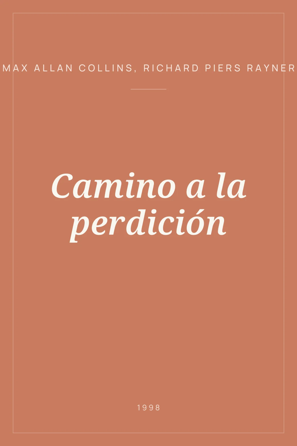 Portada de Camino a la perdición