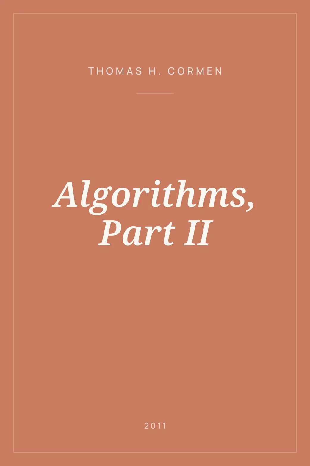 Portada de Algorithms, Part II