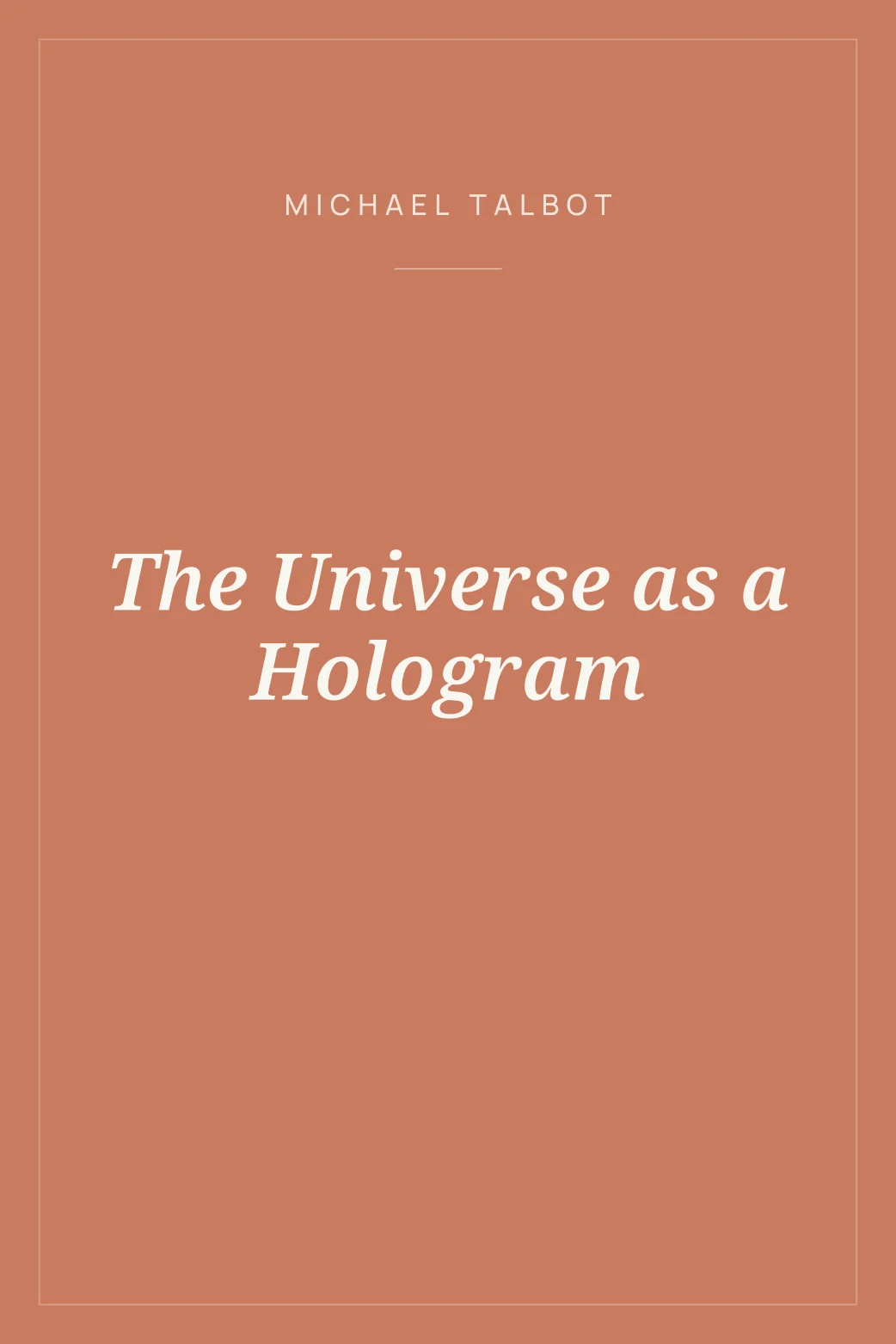 Portada de The Universe as a Hologram