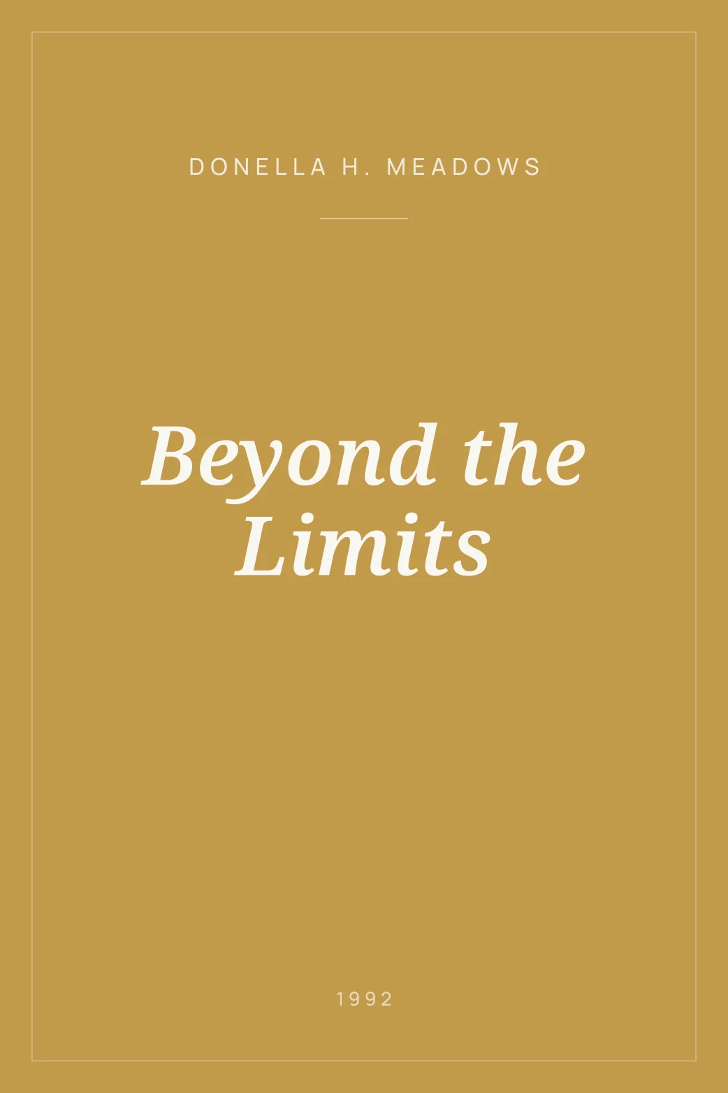 Portada de Beyond the Limits