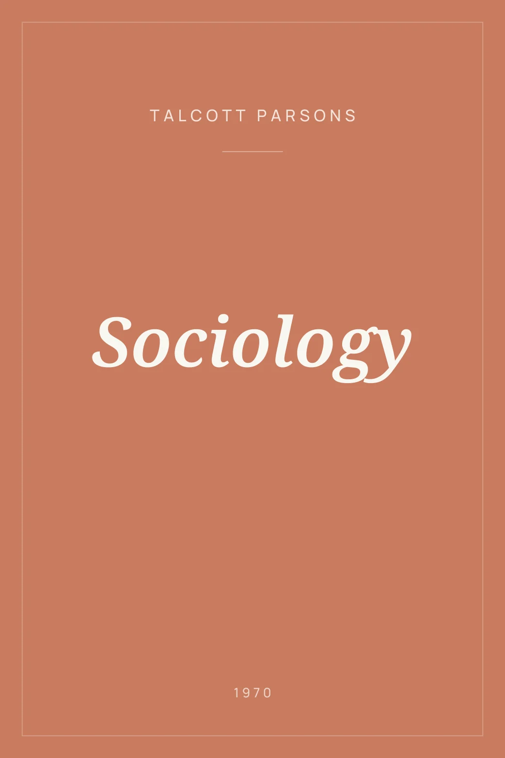 Portada de Sociology