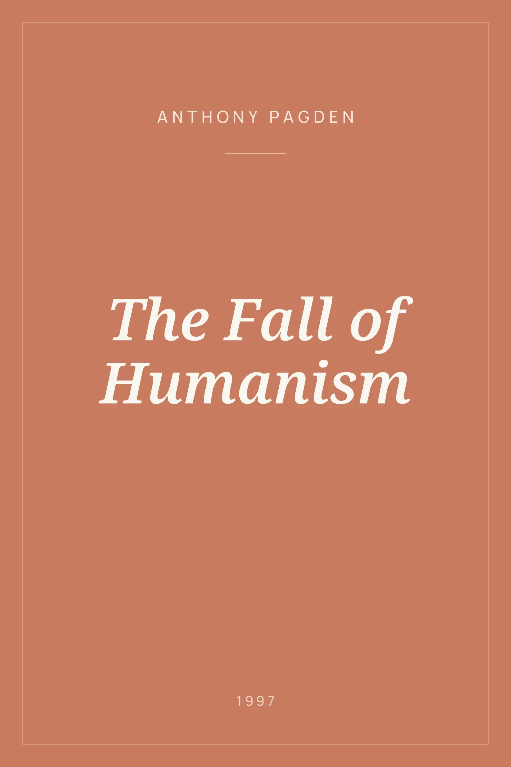 Portada de The Fall of Humanism