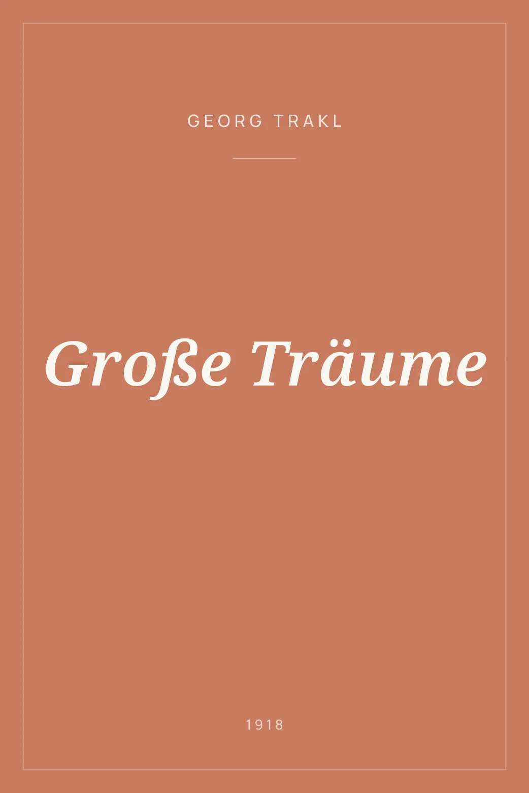 Portada de Große Träume
