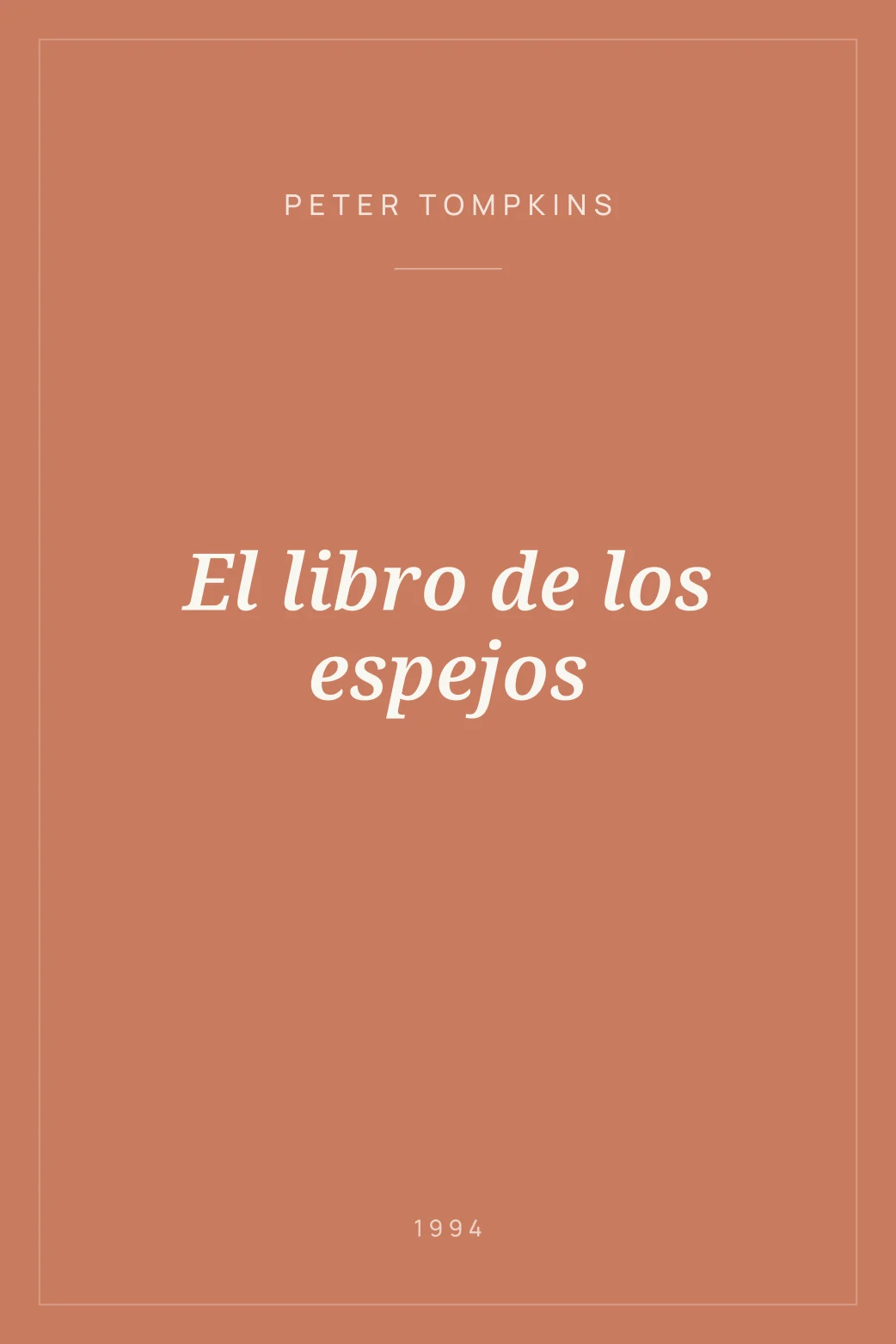 Portada de El libro de los espejos