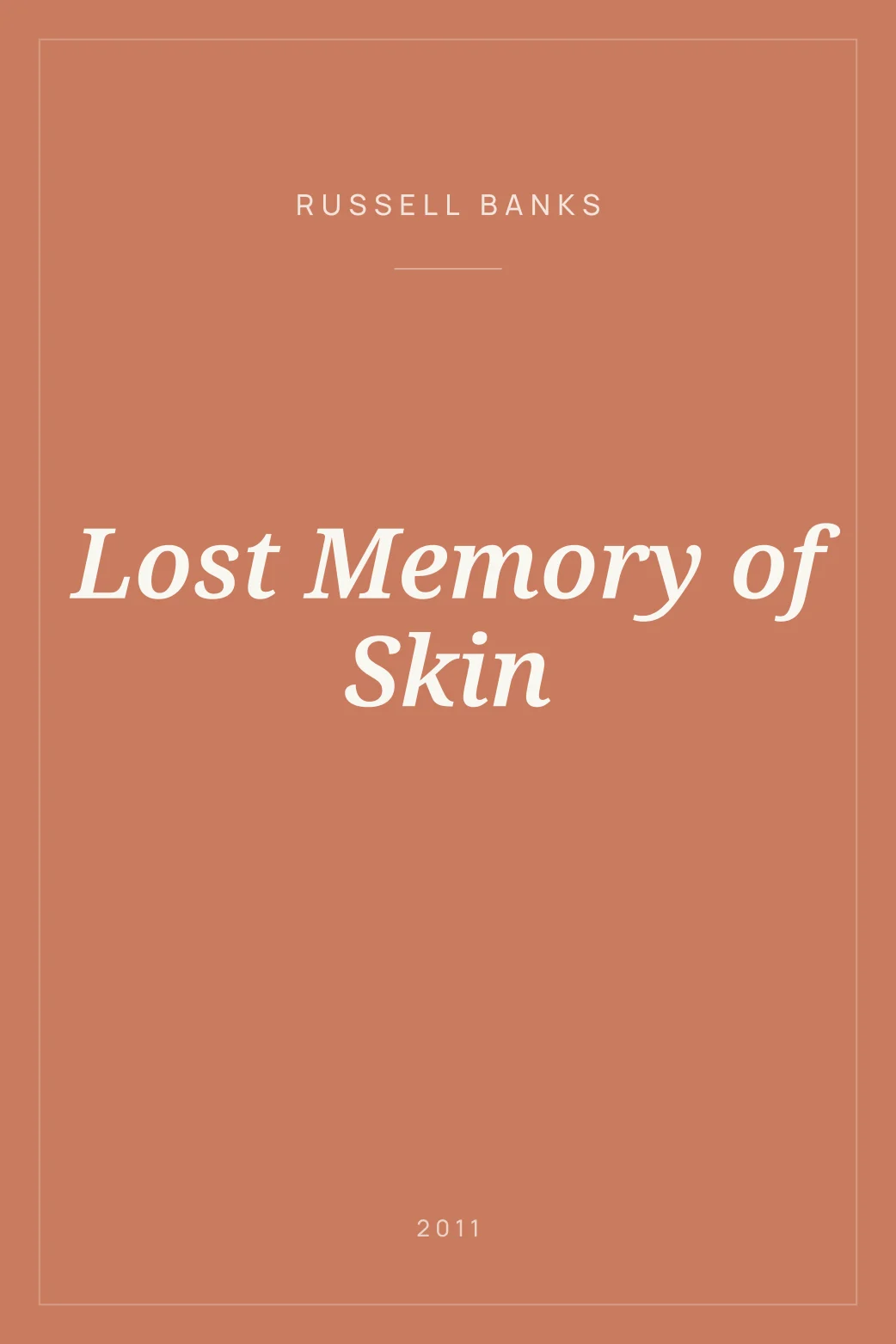 Portada de Lost Memory of Skin