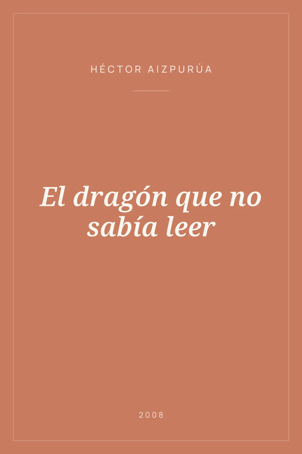 Portada de El dragón que no sabía leer