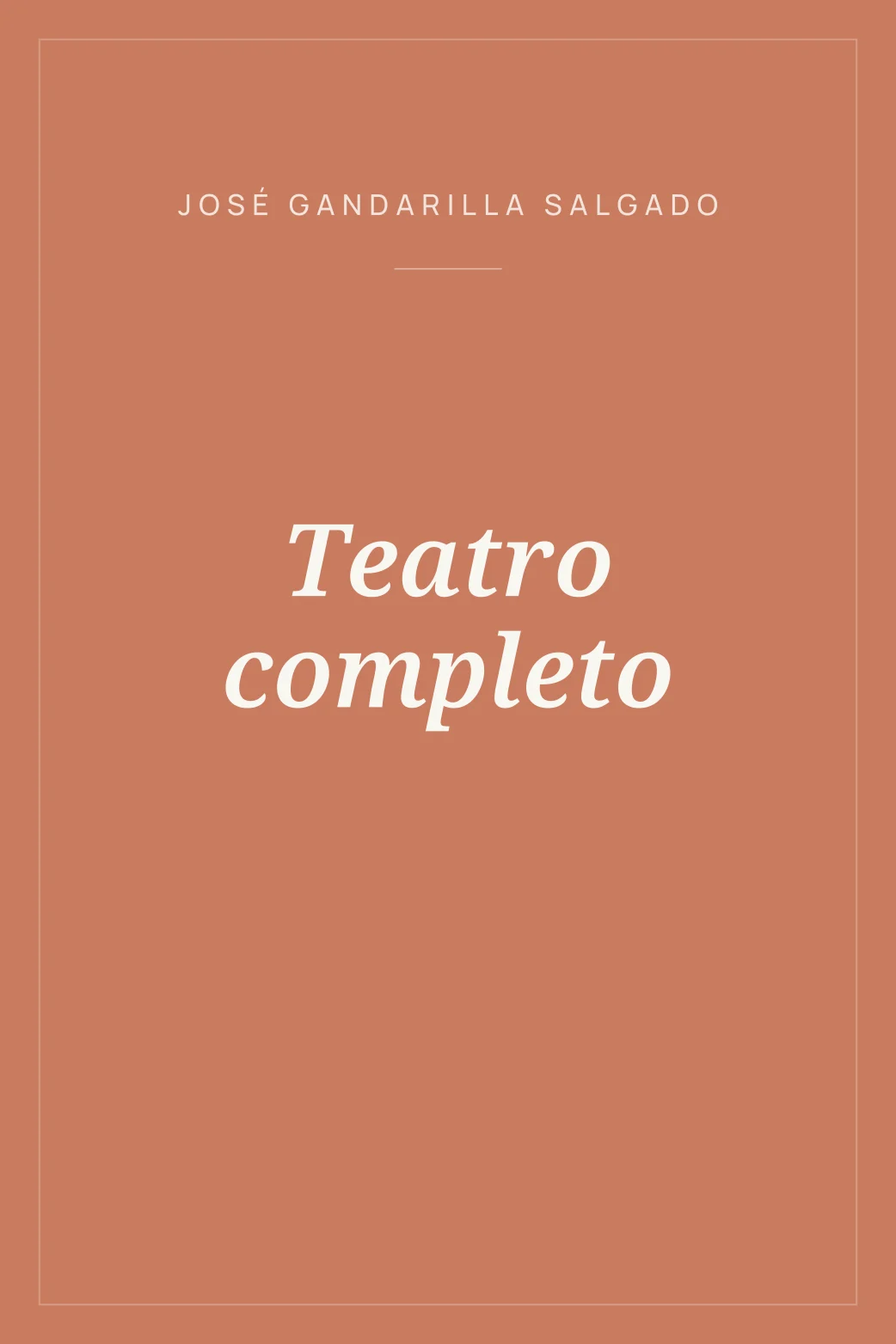 Portada de Teatro completo
