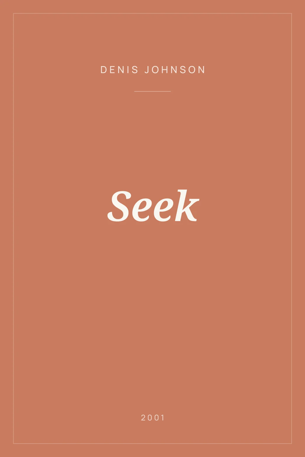 Portada de Seek