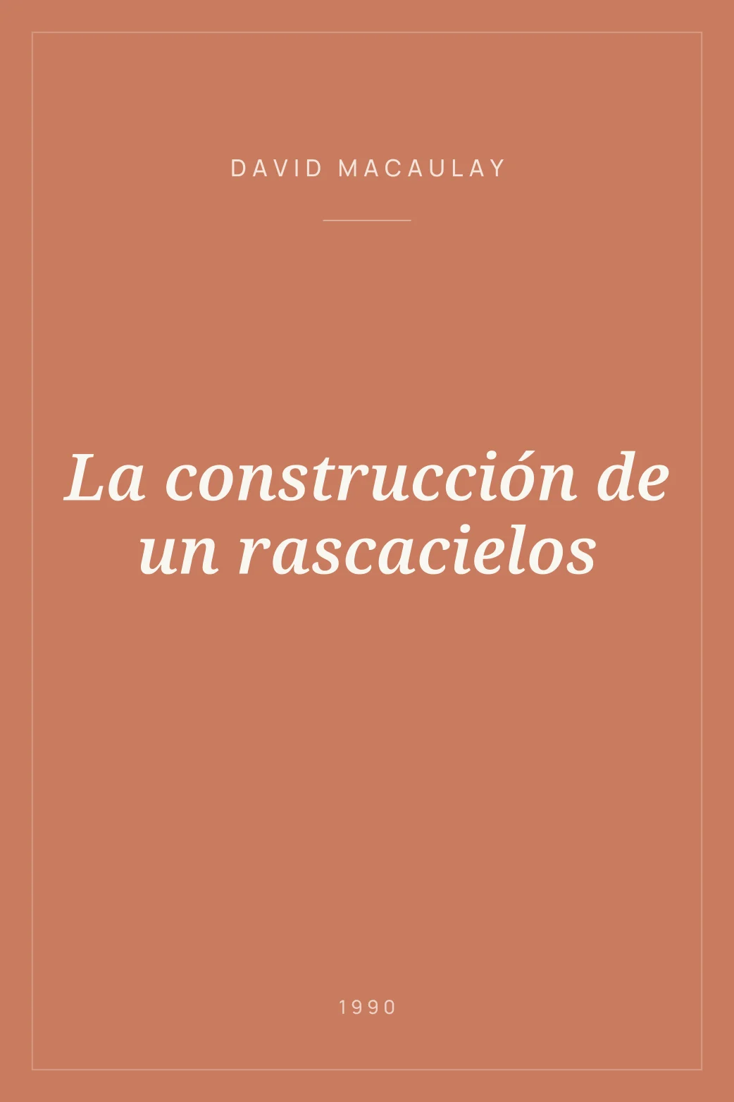 Portada de La construcción de un rascacielos