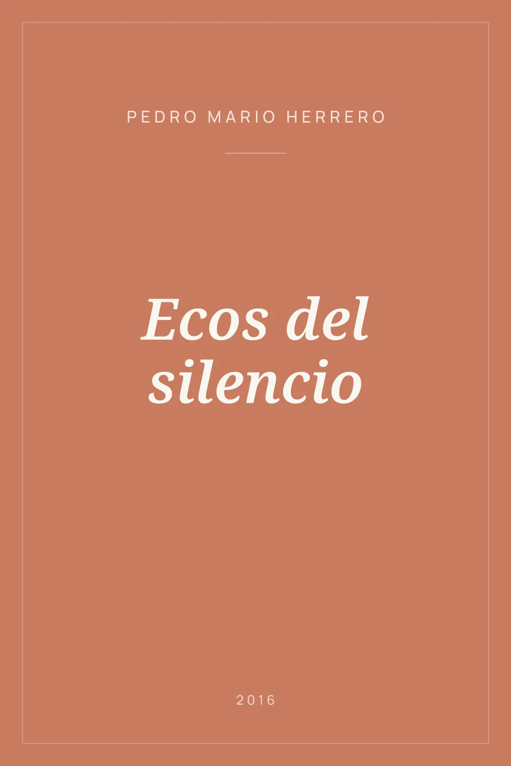 Portada de Ecos del silencio