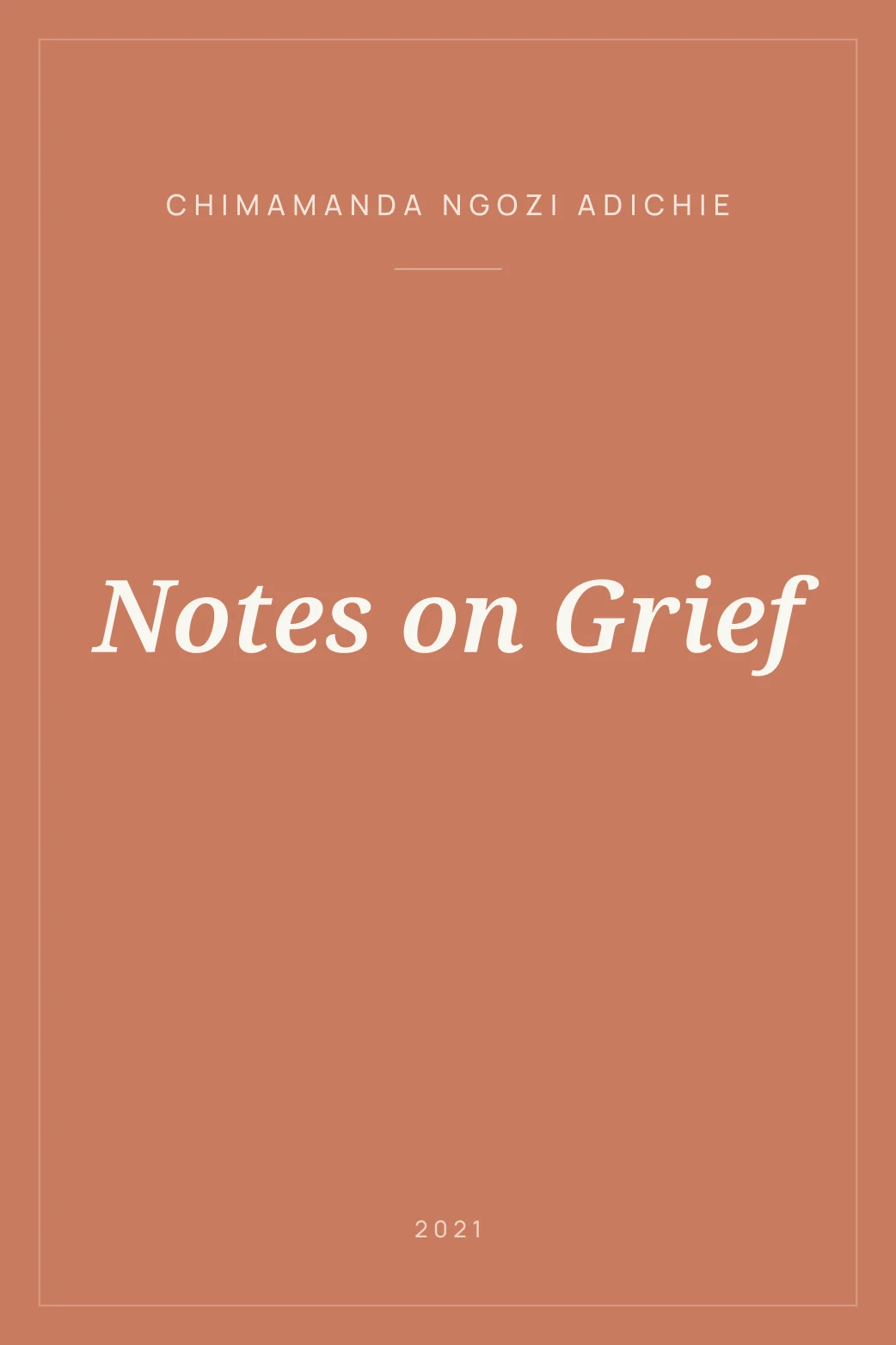 Portada de Notes on Grief