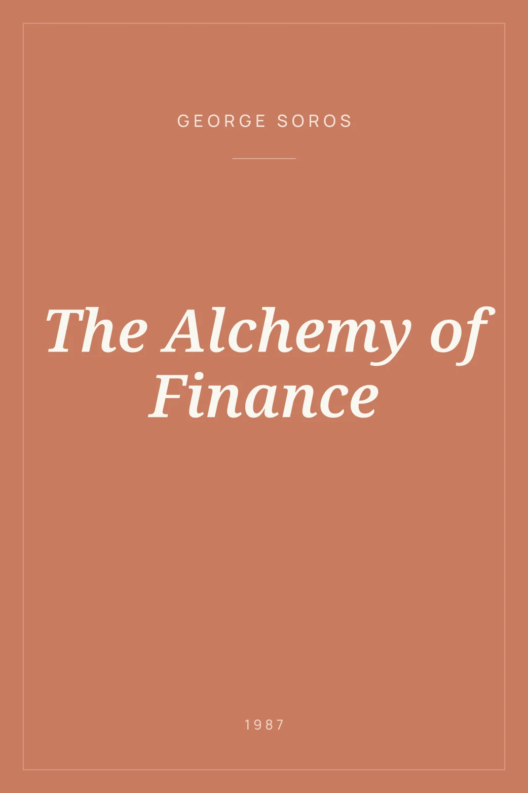 Portada de The Alchemy of Finance