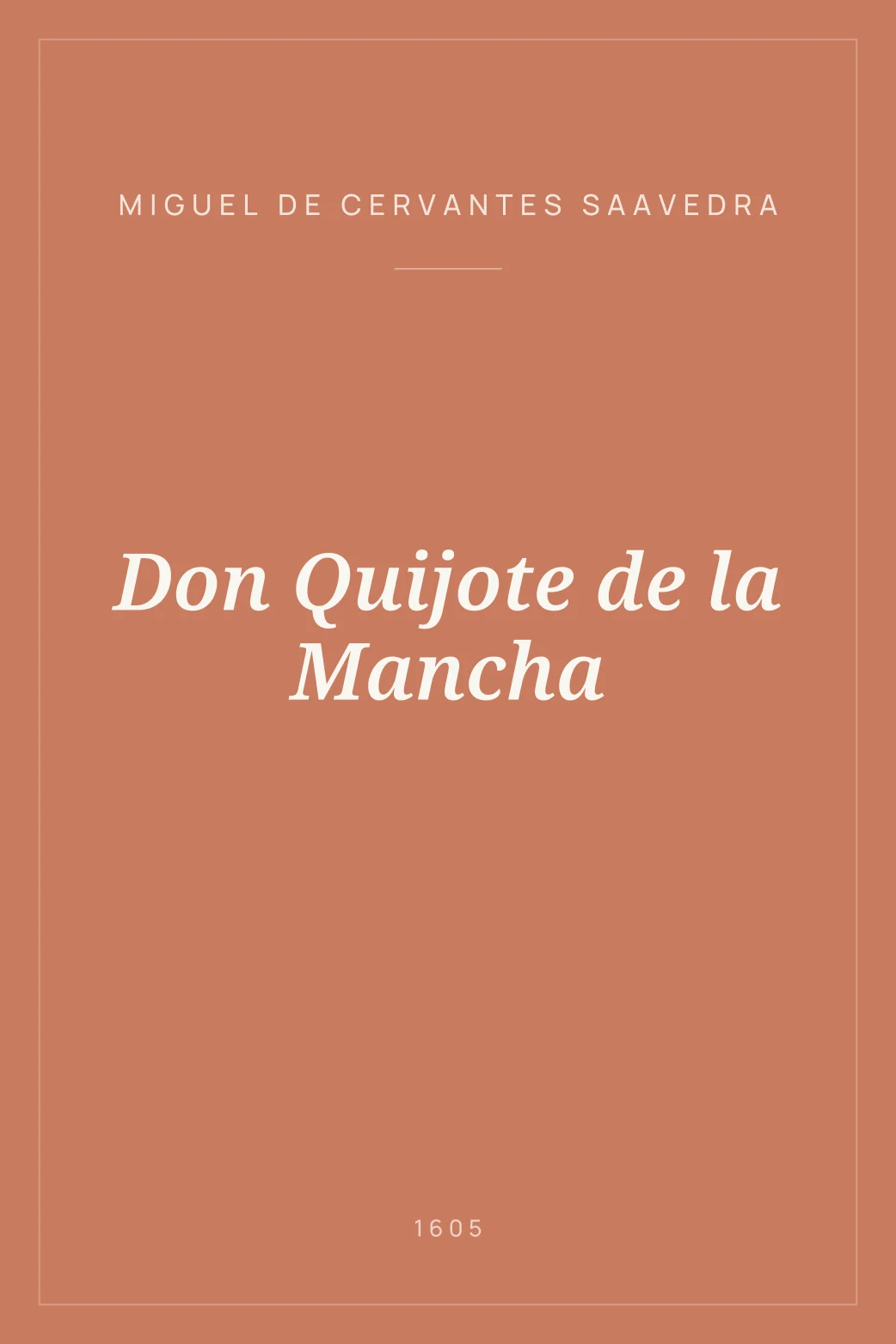 Portada de Don Quijote de la Mancha