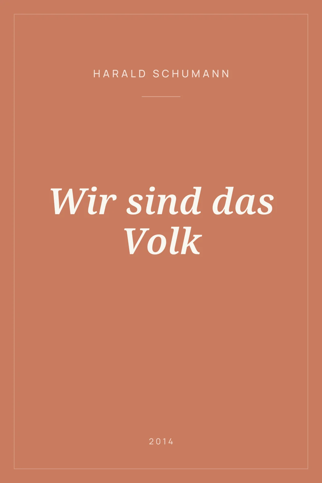 Portada de Wir sind das Volk