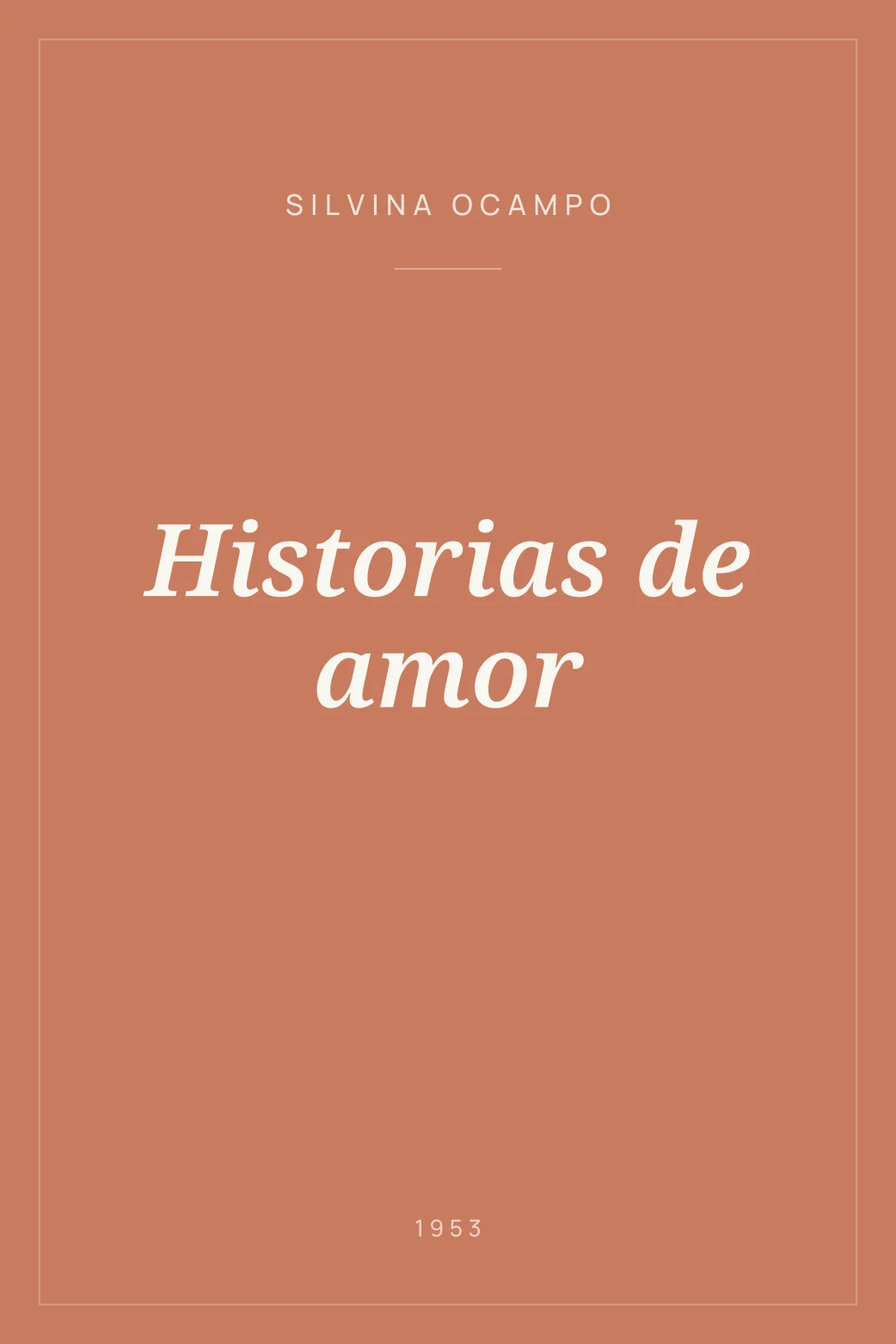 Portada de Historias de amor