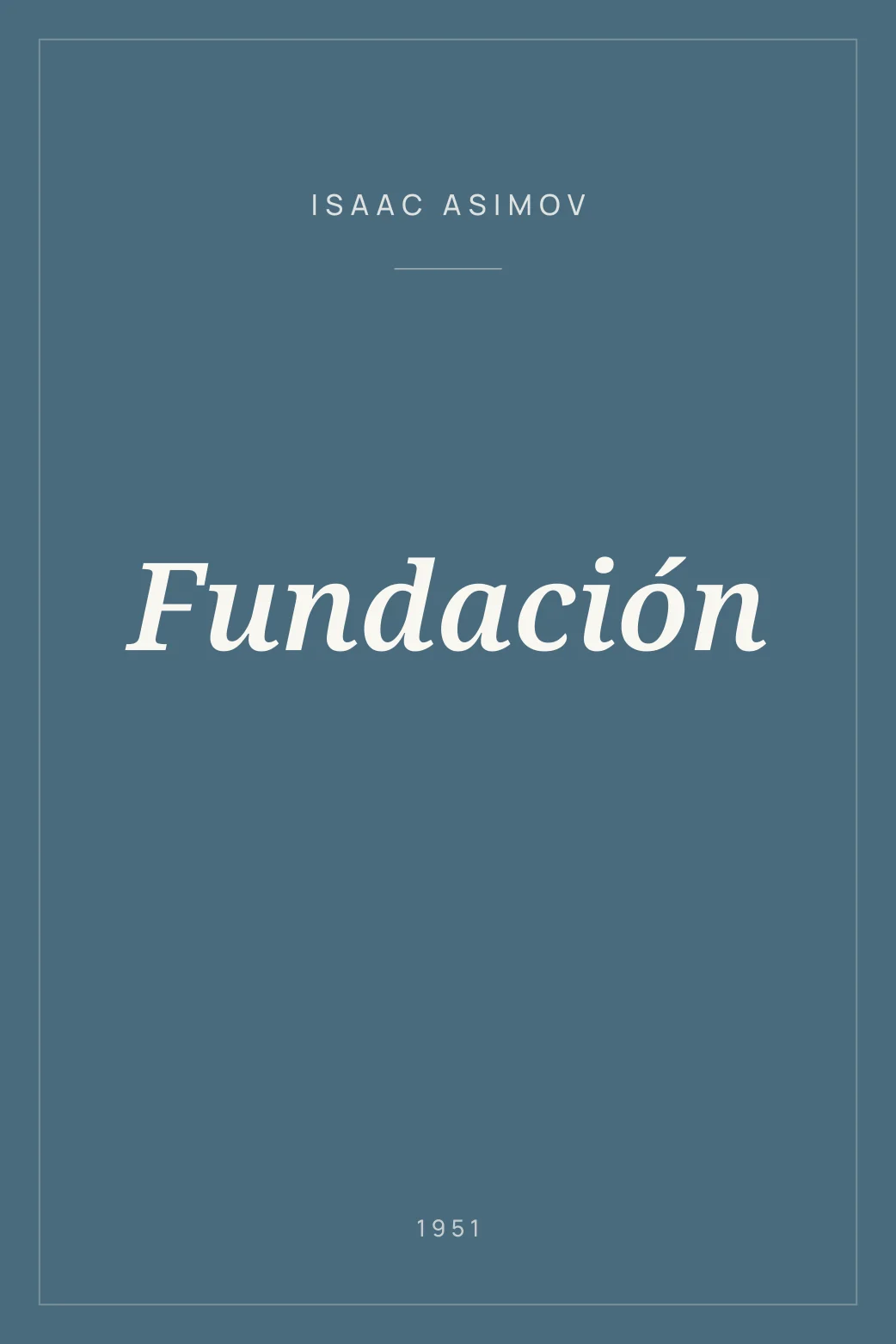 Portada de Fundación