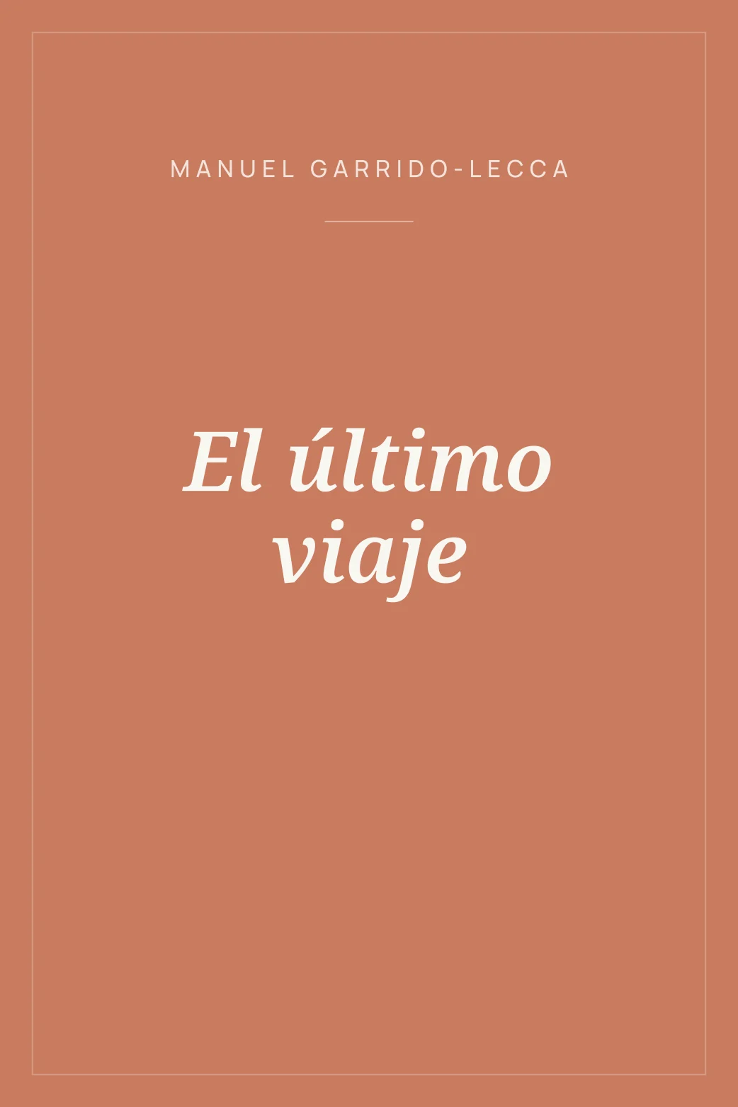 Portada de El último viaje