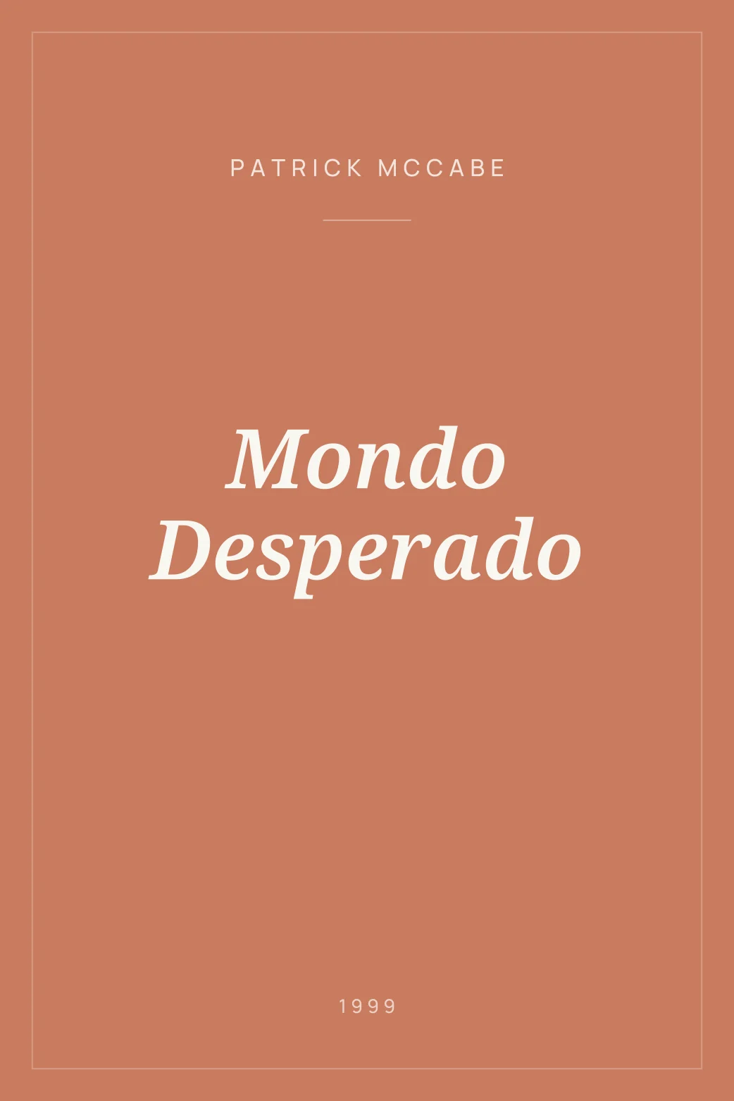 Portada de Mondo Desperado