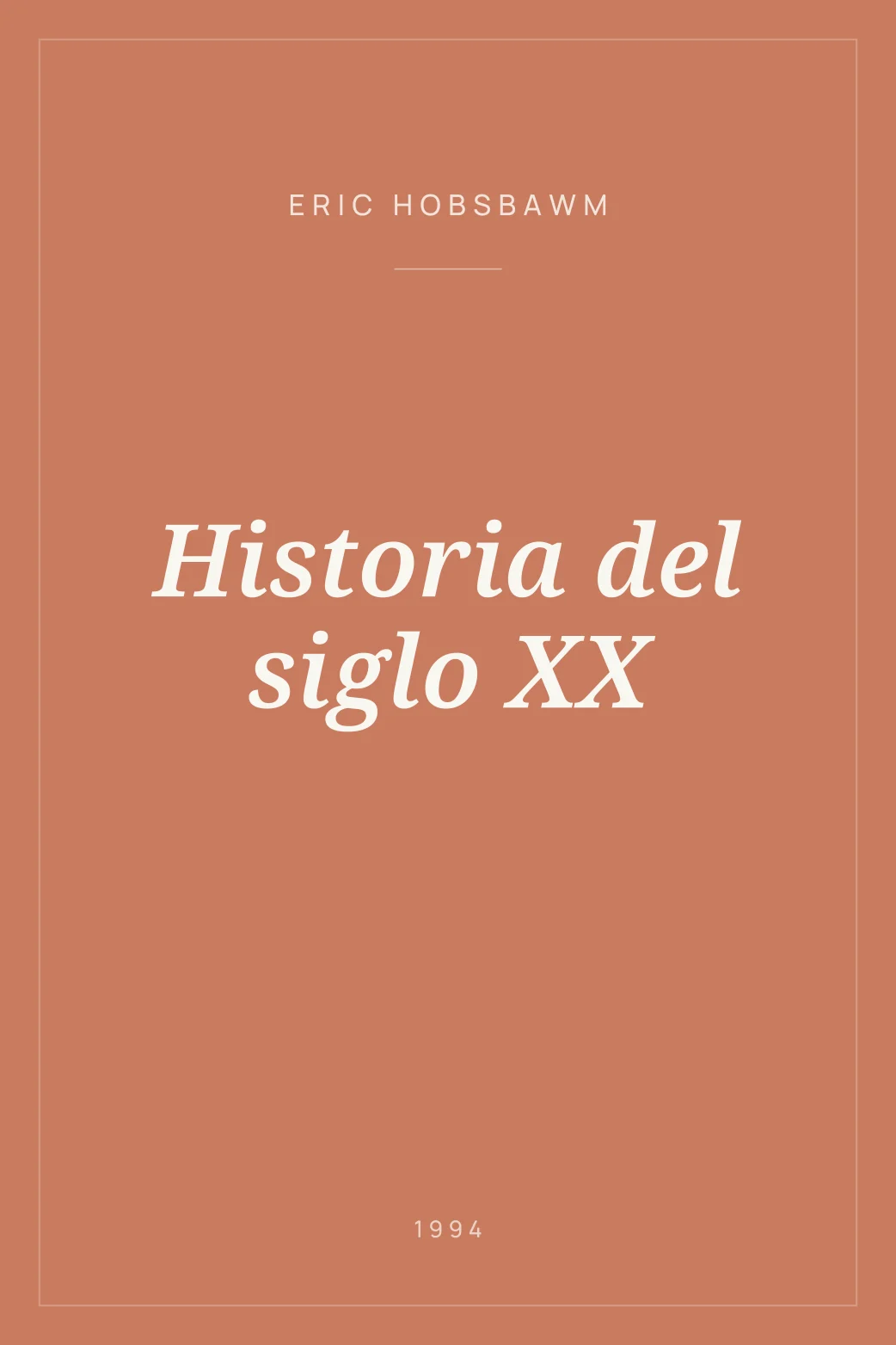 Portada de Historia del siglo XX