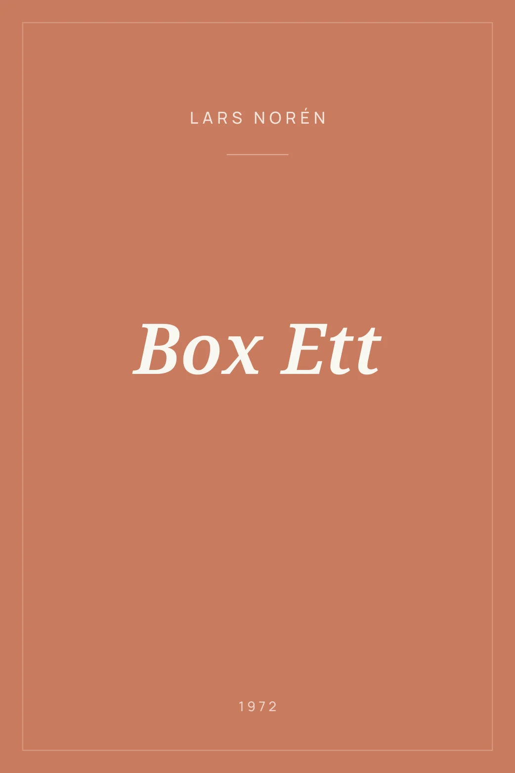 Portada de Box Ett