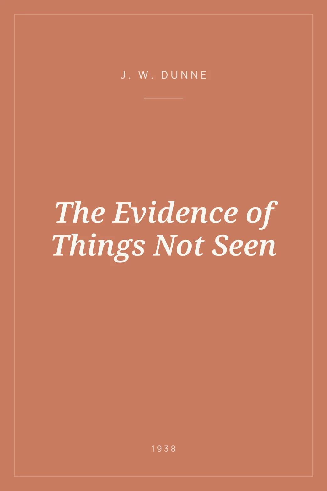 Portada de The Evidence of Things Not Seen