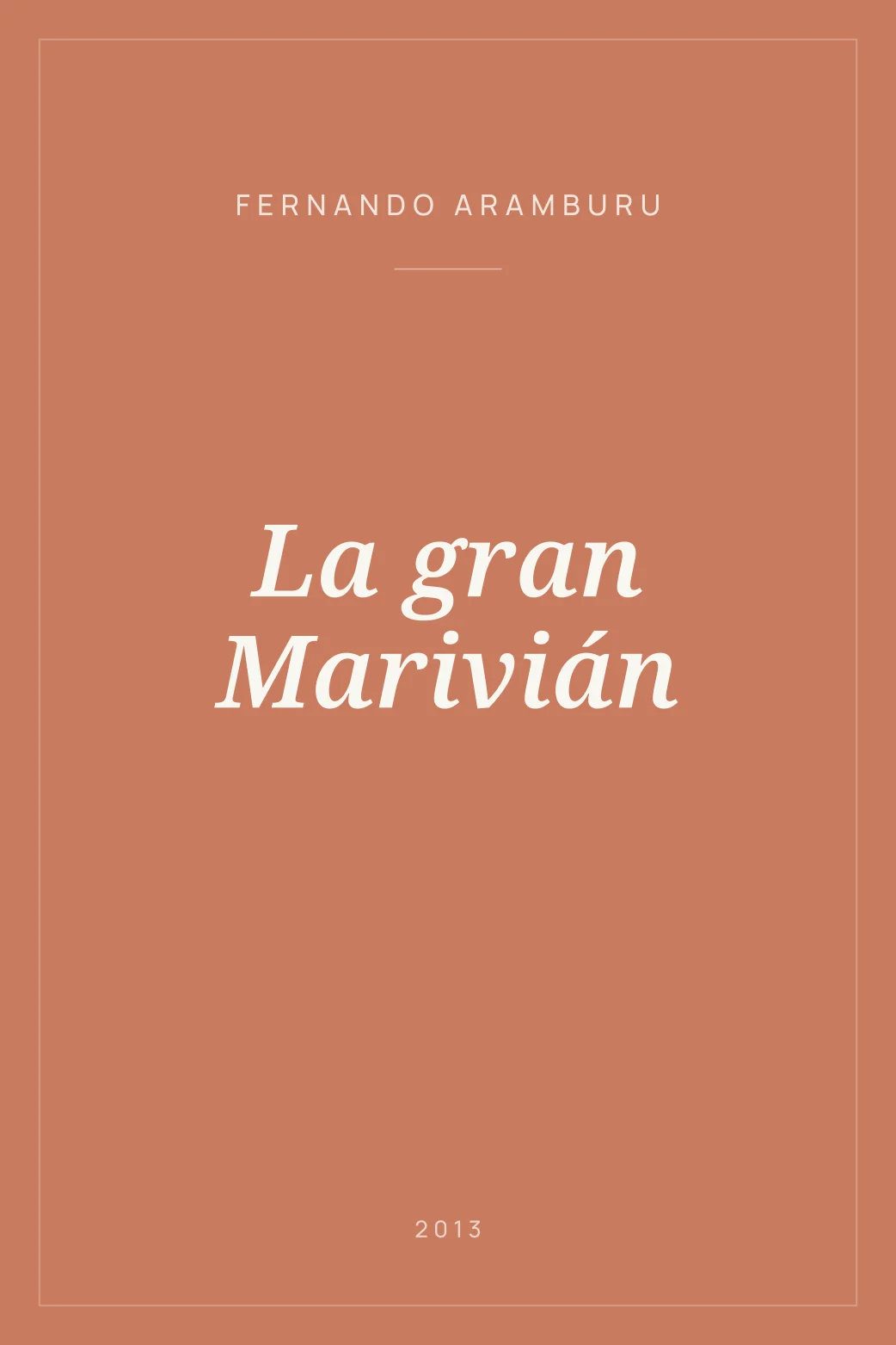 Portada de La gran Marivián