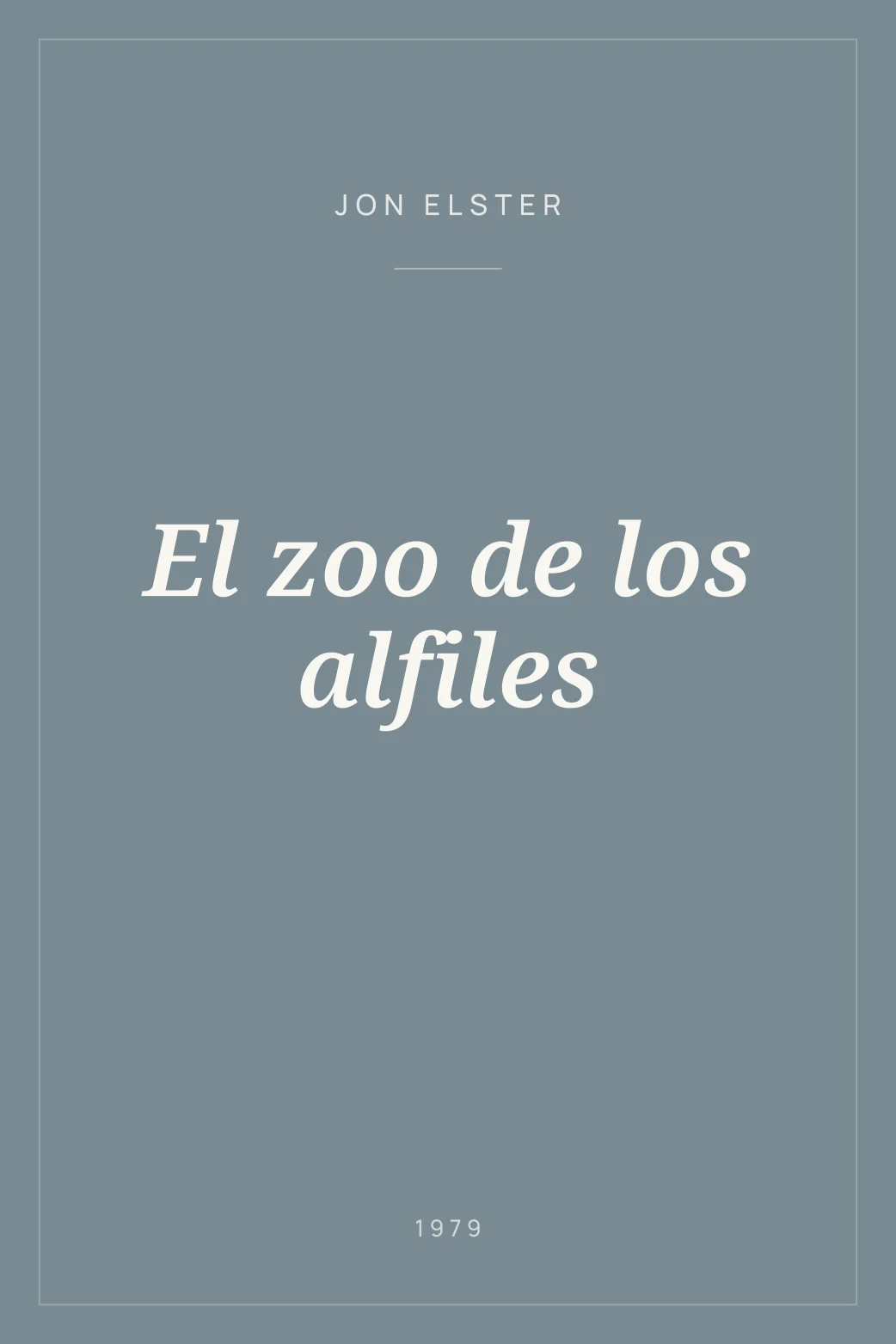 Portada de El zoo de los alfiles
