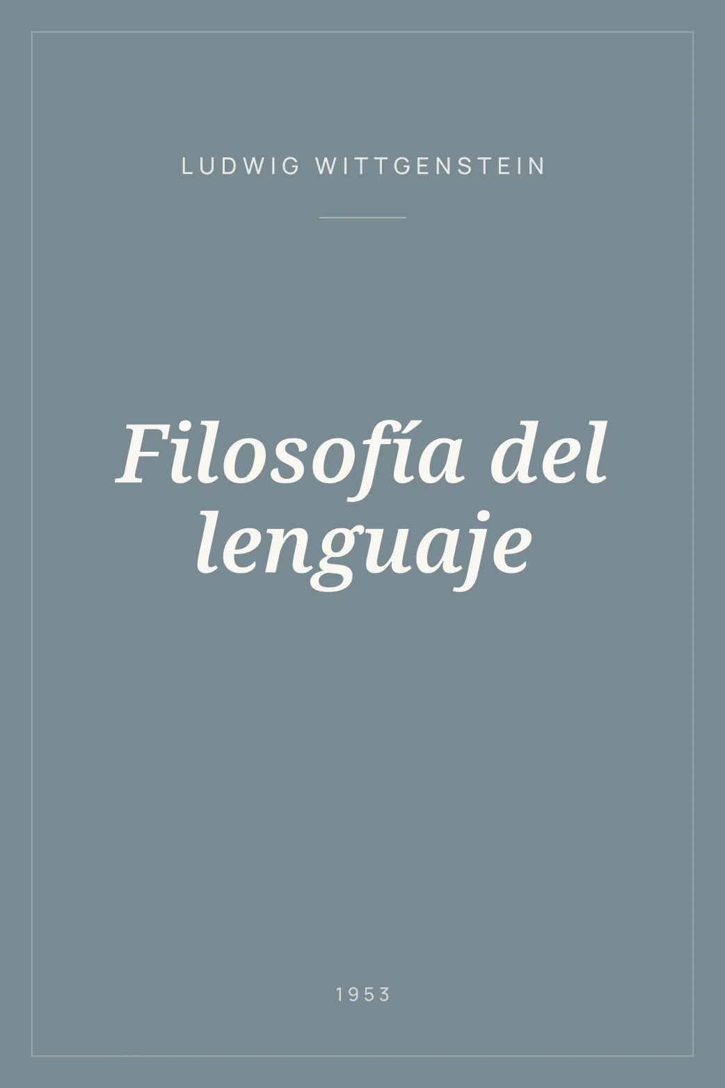 Portada de Filosofía del lenguaje