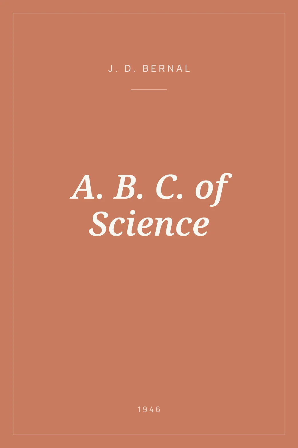 Portada de A. B. C. of Science