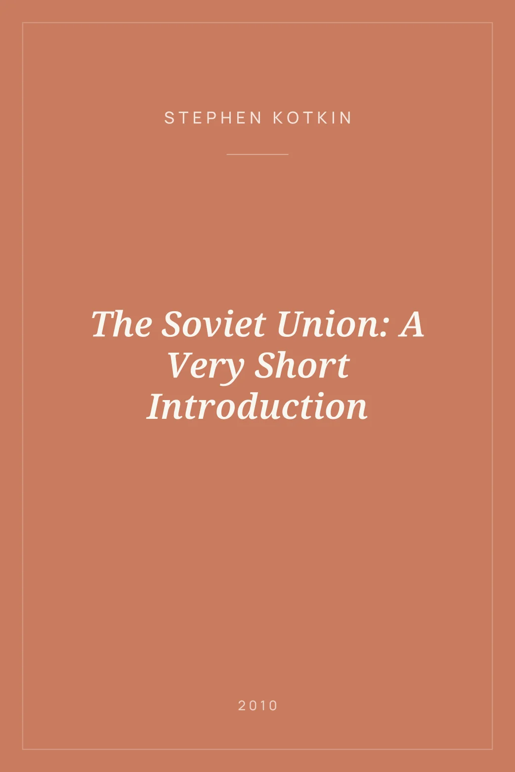 Portada de The Soviet Union: A Very Short Introduction
