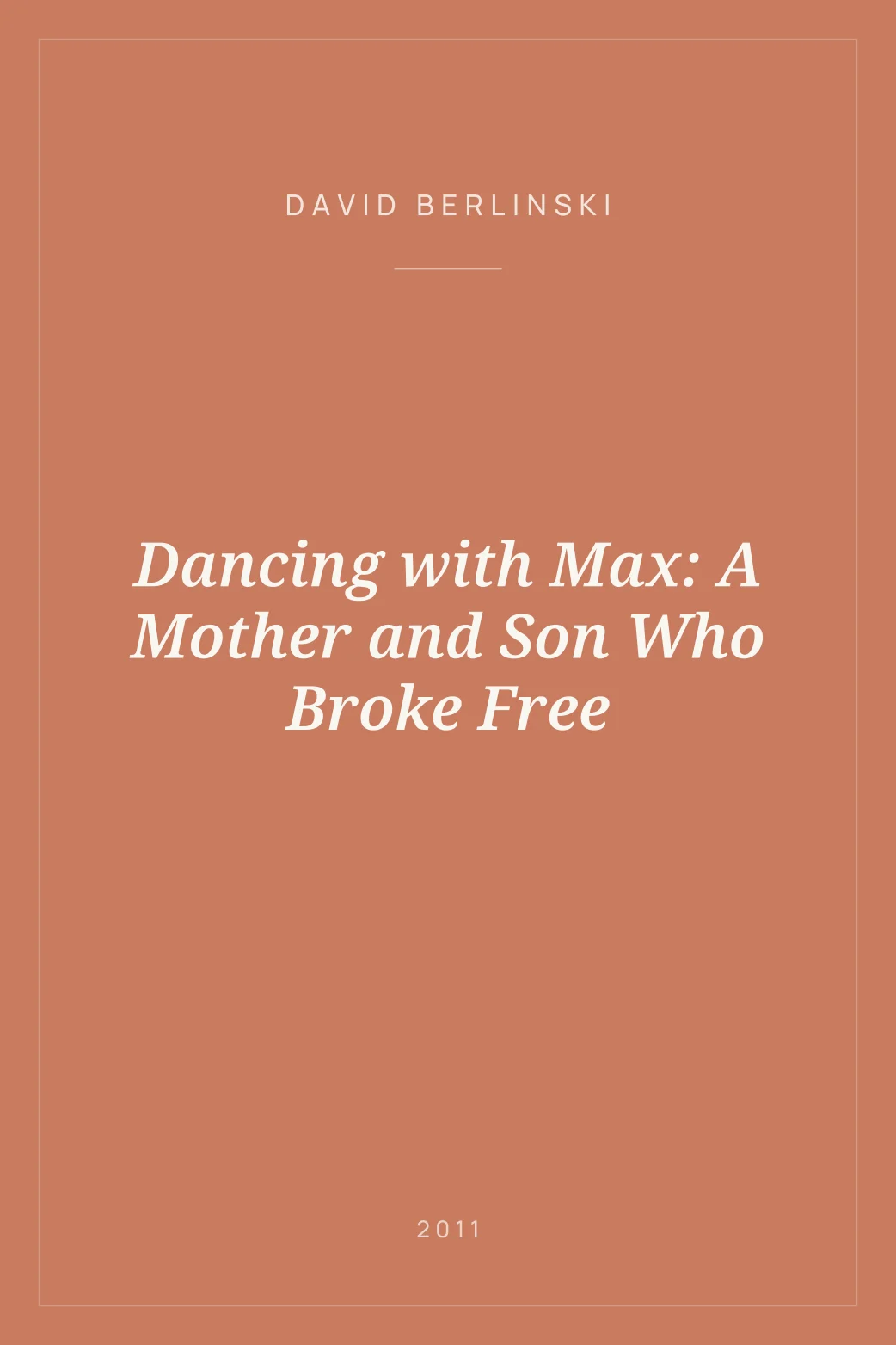 Portada de Dancing with Max: A Mother and Son Who Broke Free