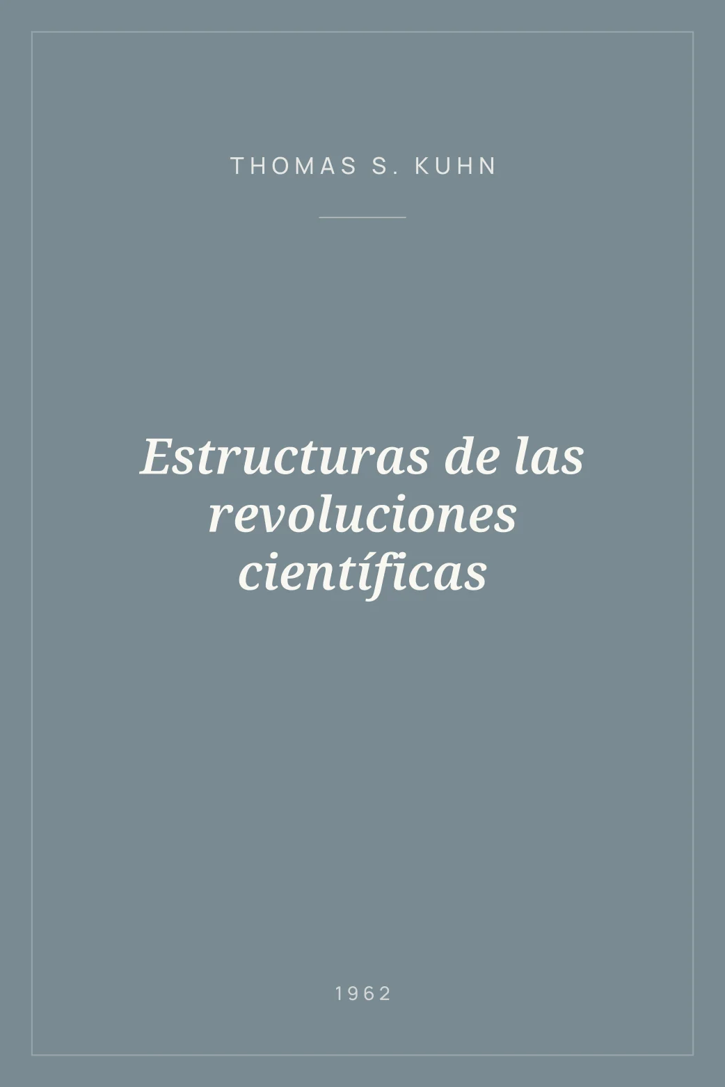 Portada de Estructuras de las revoluciones científicas