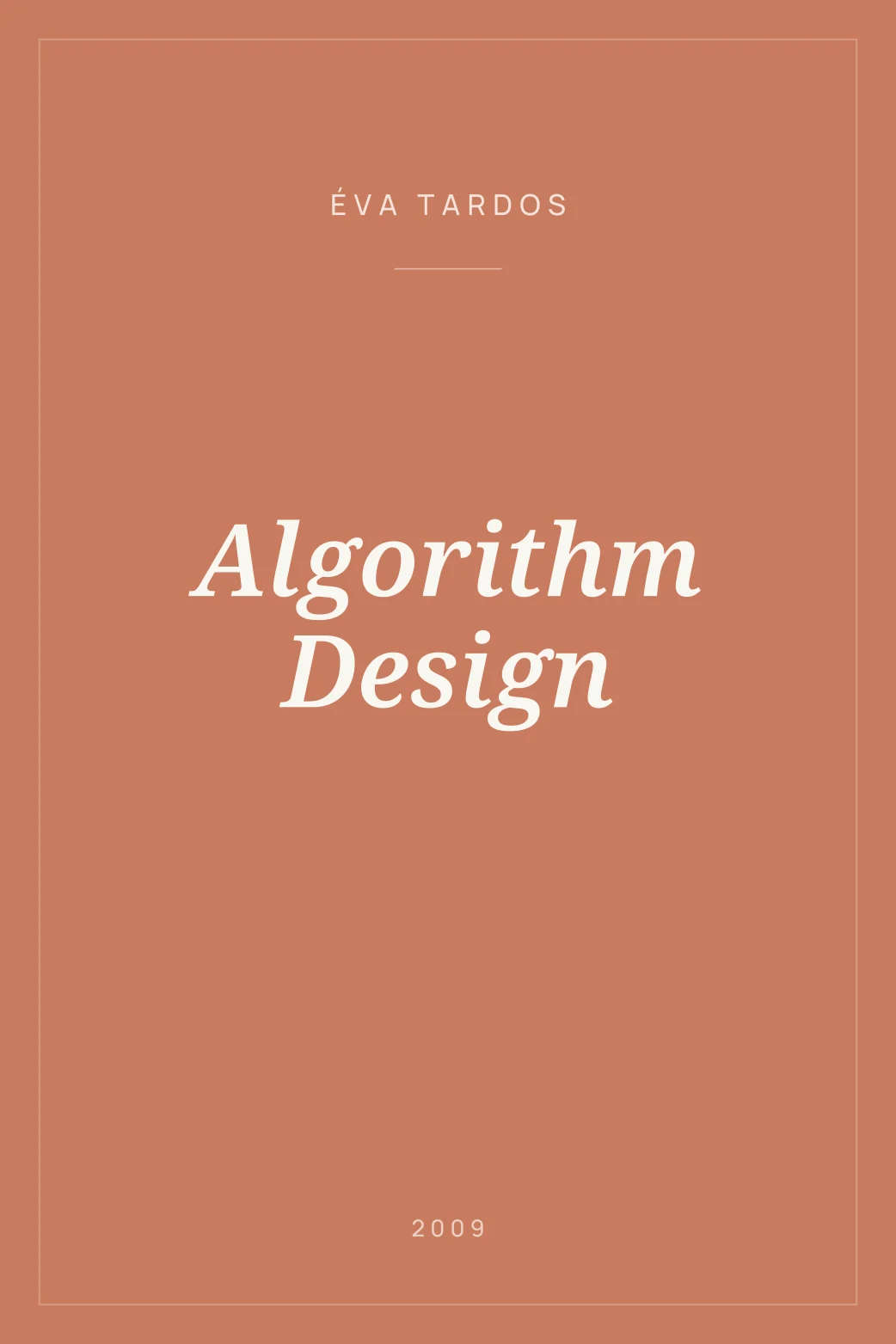 Portada de Algorithm Design