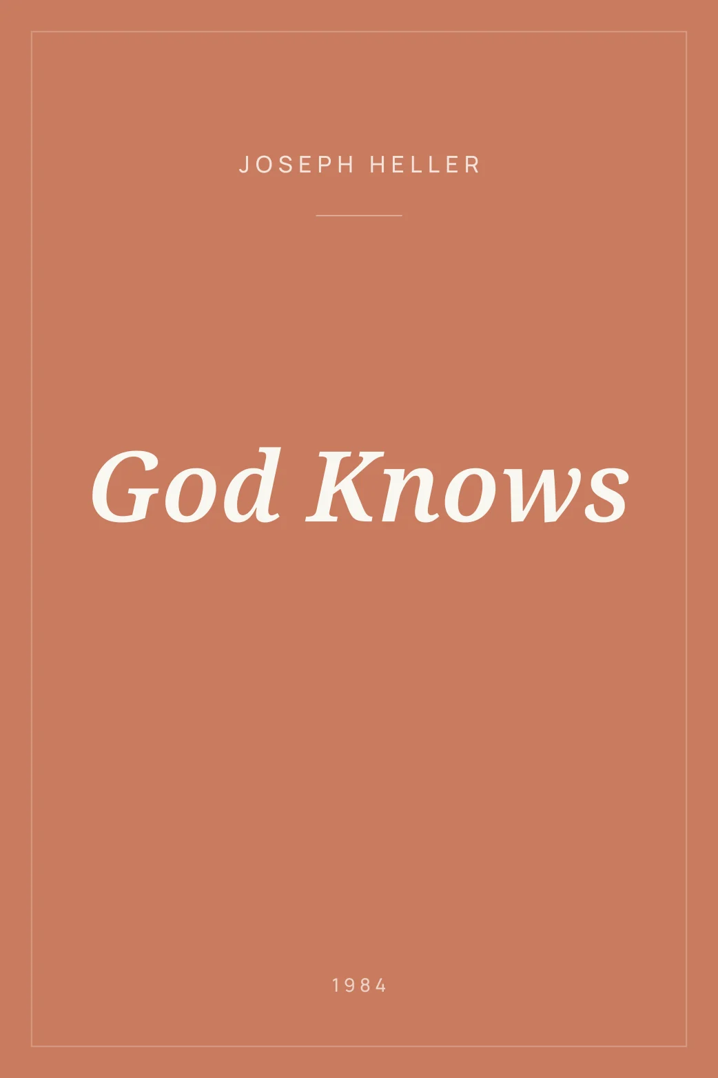 Portada de God Knows