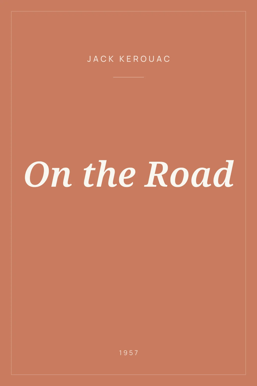 Portada de On the Road