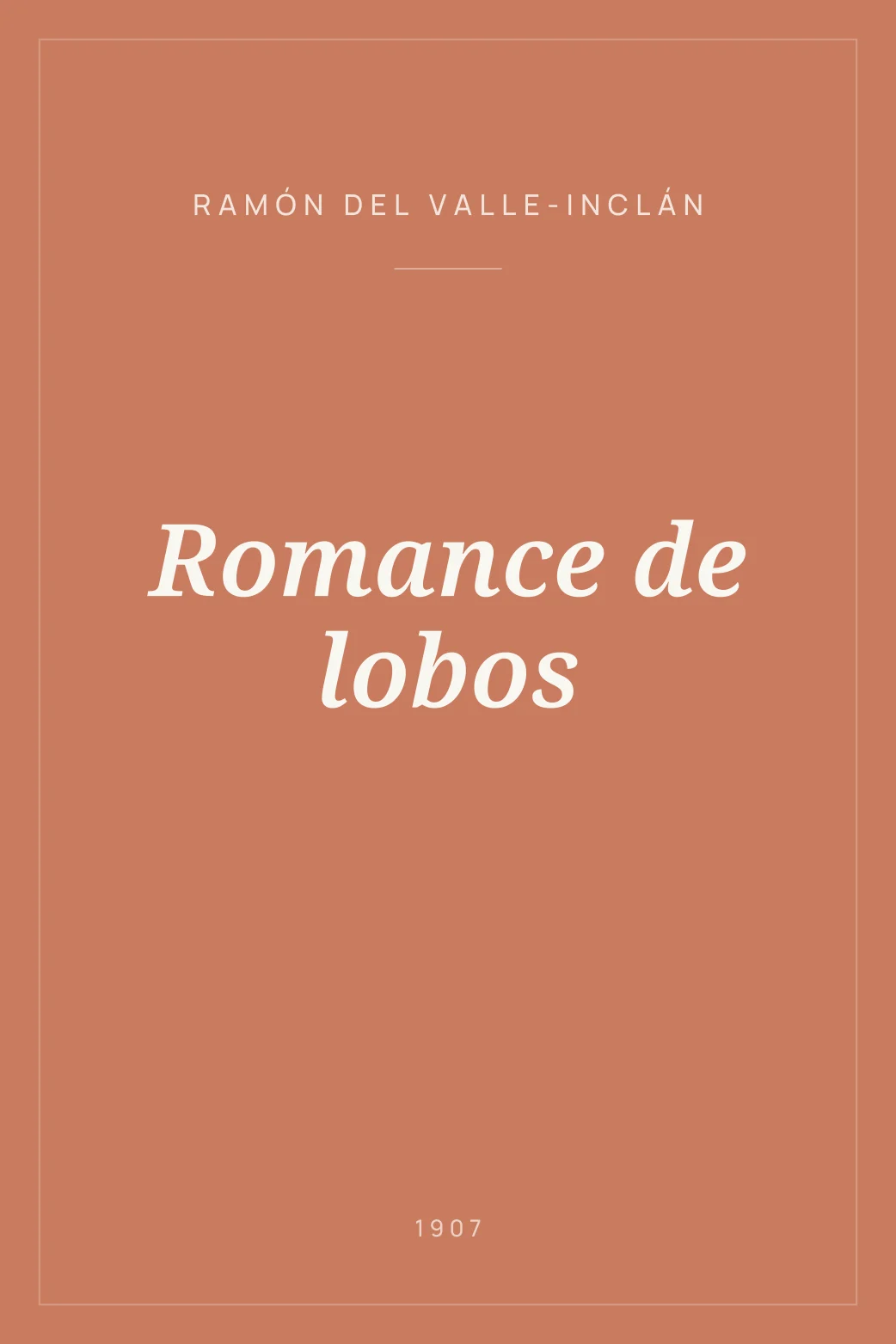 Portada de Romance de lobos