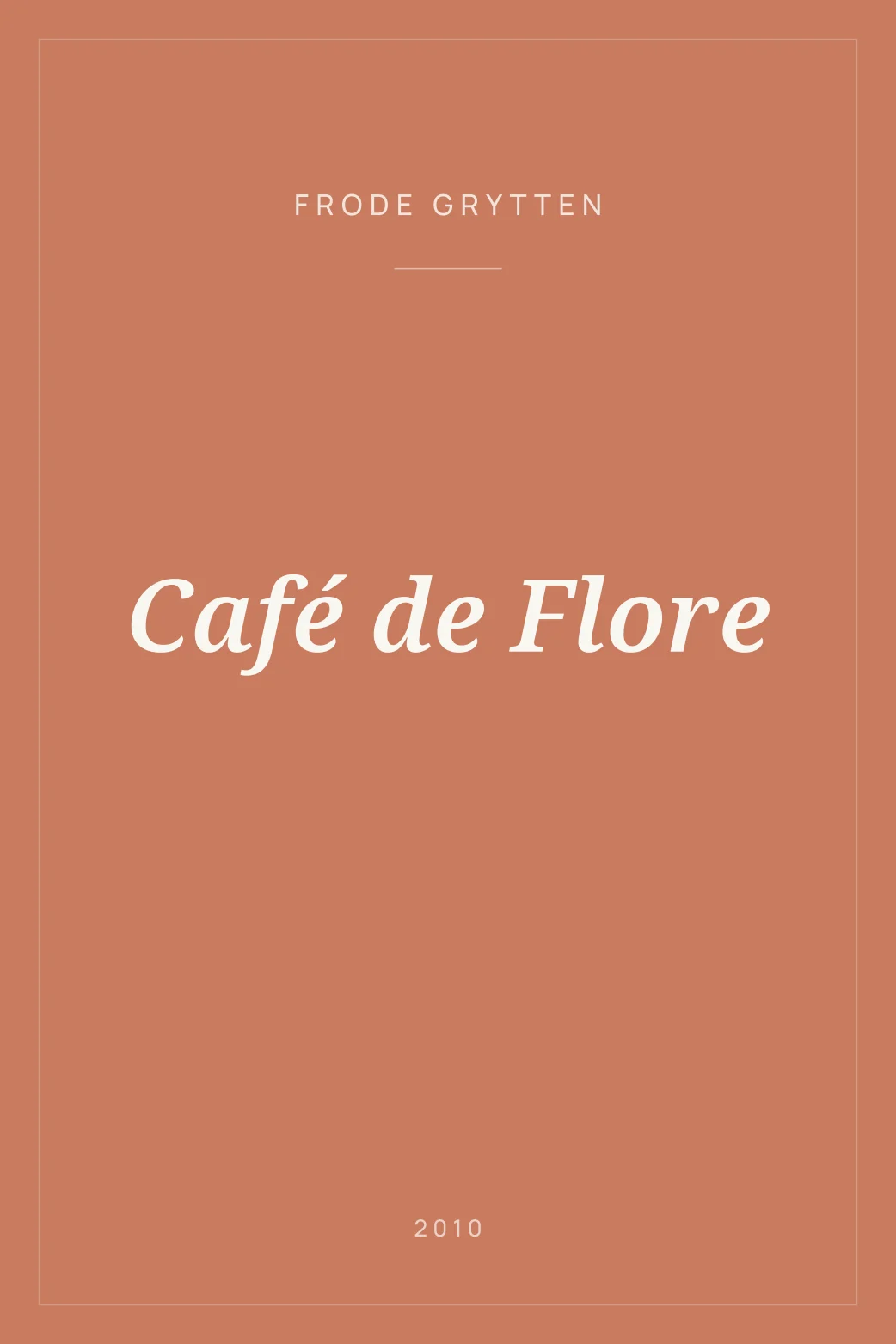 Portada de Café de Flore
