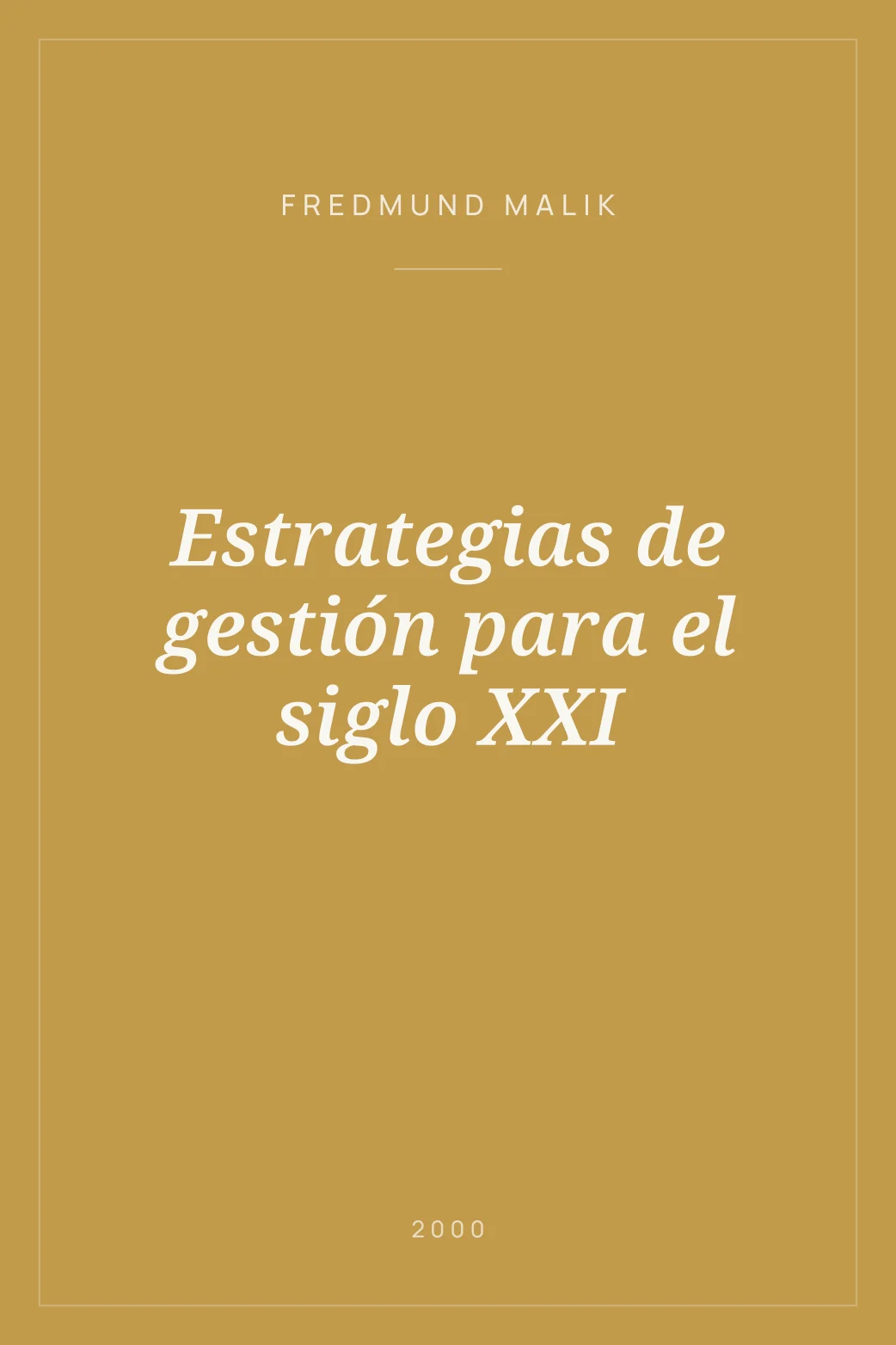 Portada de Estrategias de gestión para el siglo XXI