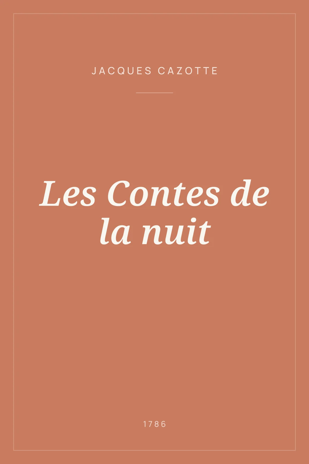 Portada de Les Contes de la nuit