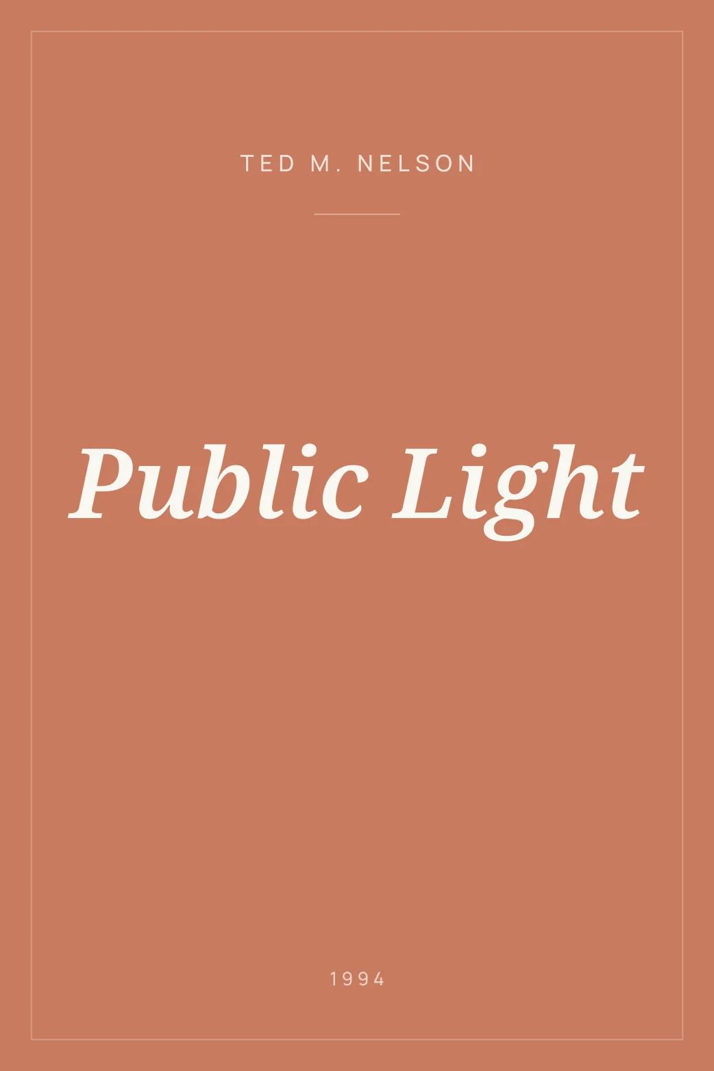 Portada de Public Light