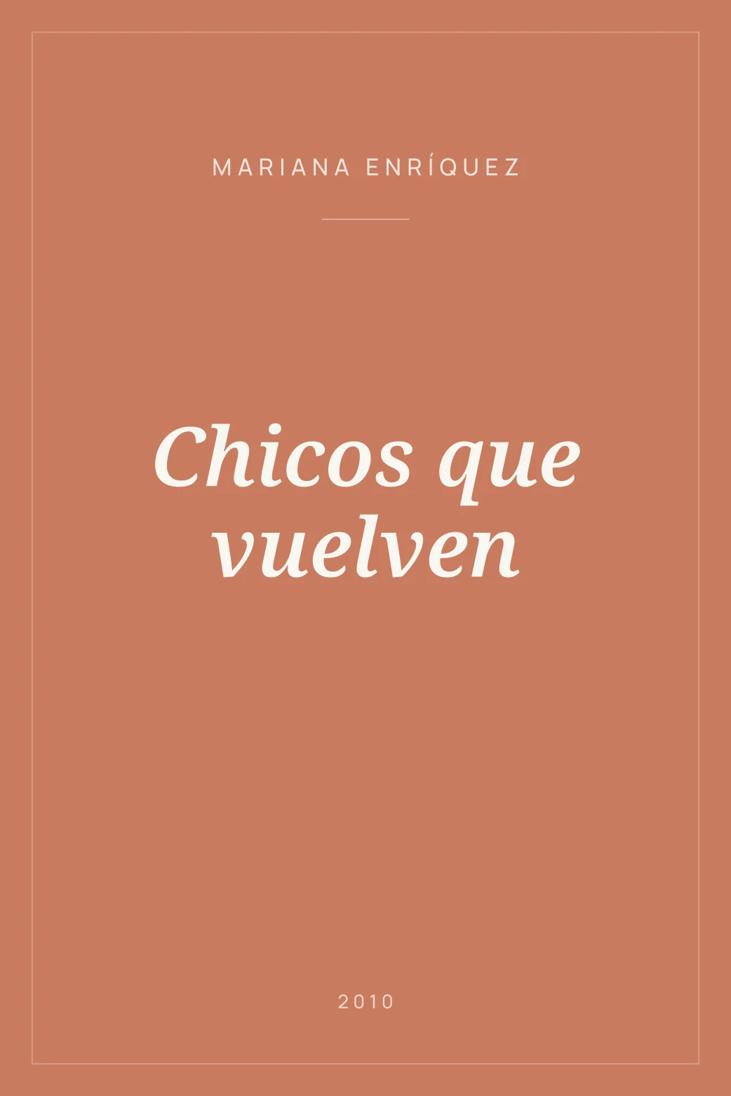 Portada de Chicos que vuelven