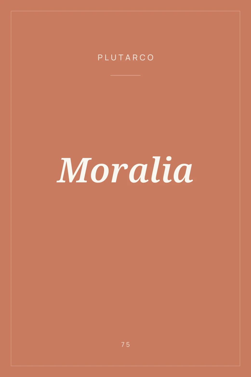 Portada de Moralia