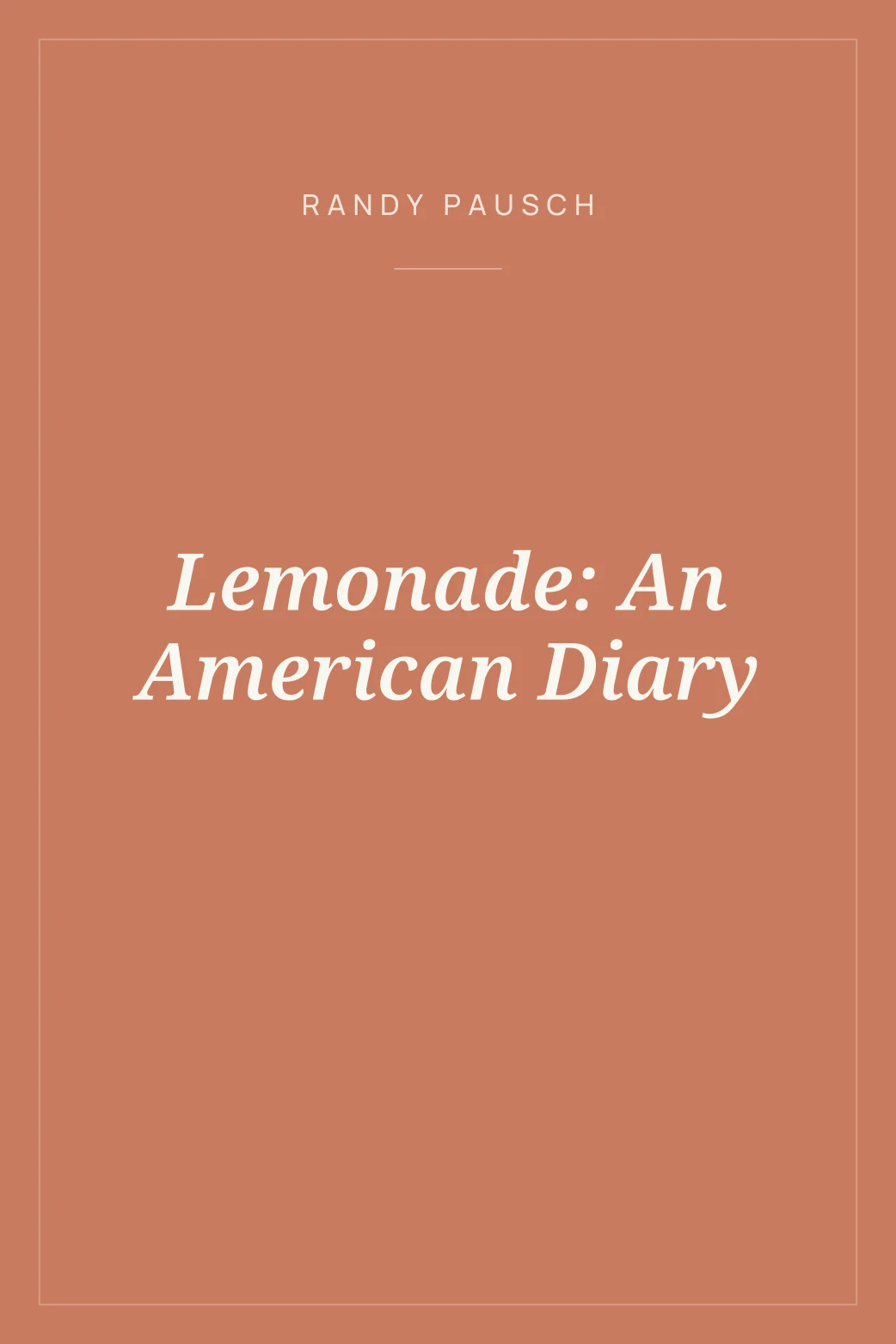 Portada de Lemonade: An American Diary