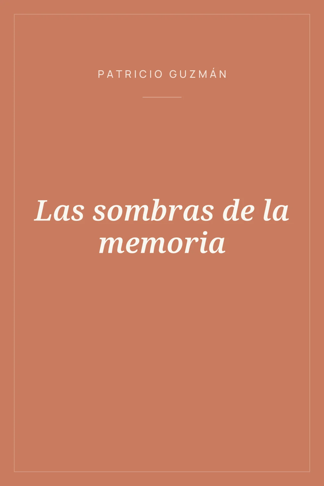 Portada de Las sombras de la memoria
