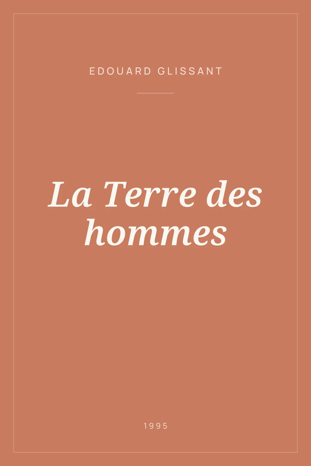 Portada de La Terre des hommes